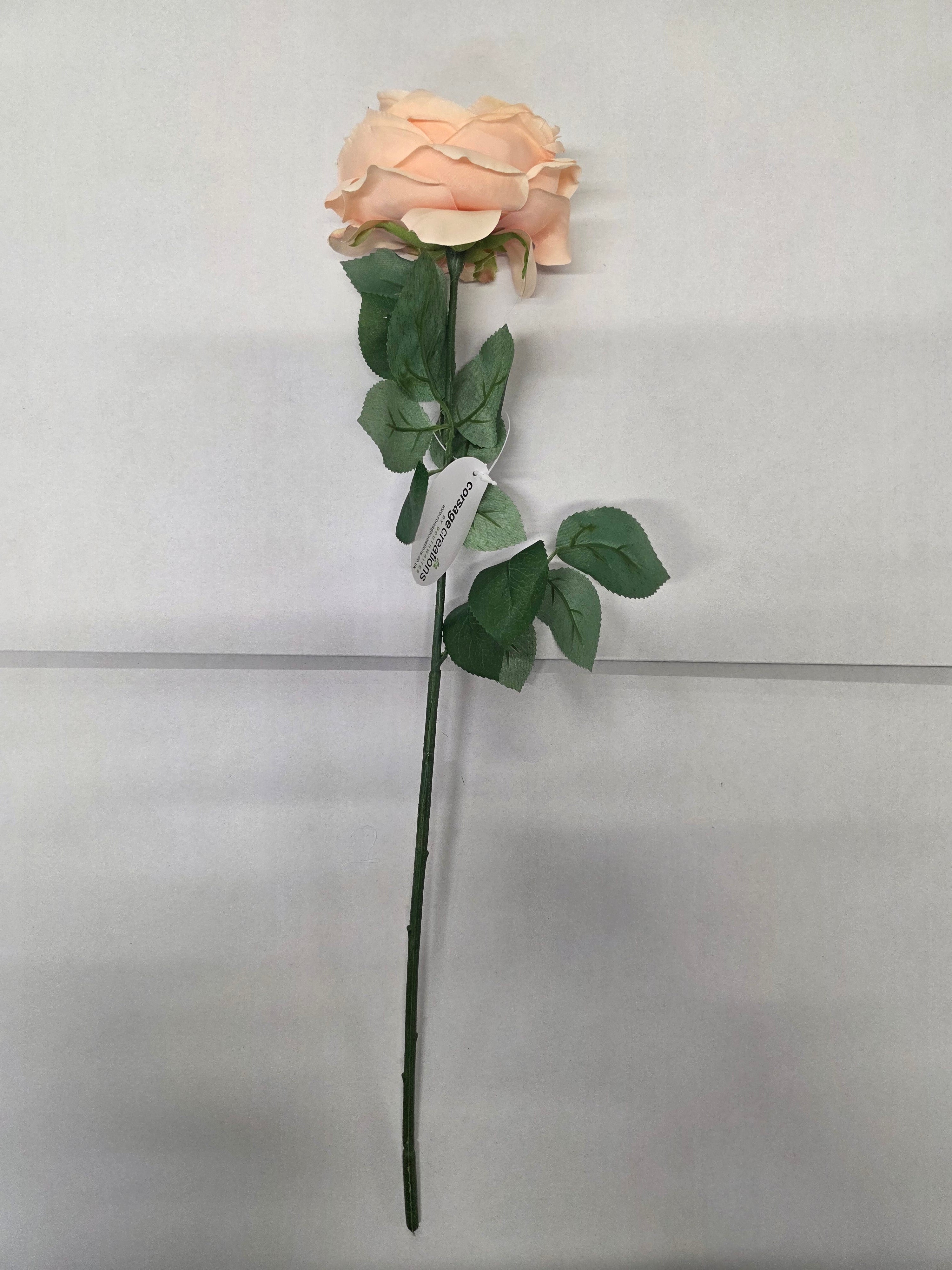 Artificial Garden Rose Peach (PACK OF 2)