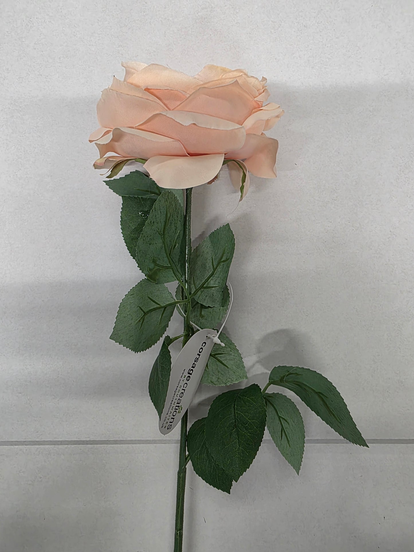 Artificial Lydia Cabbage Rose Spray Peach (PACK OF 2)