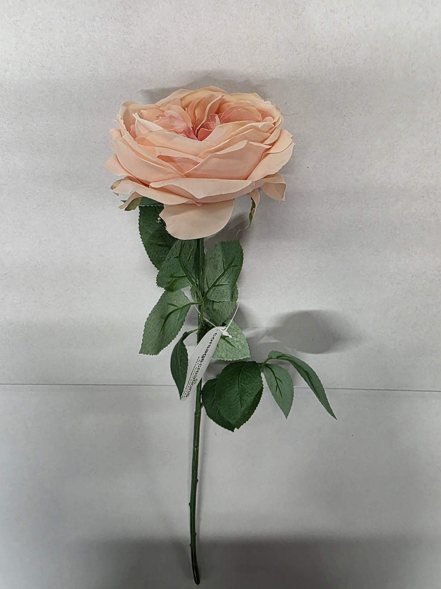 Artificial Lydia Cabbage Rose Spray Peach (PACK OF 2)