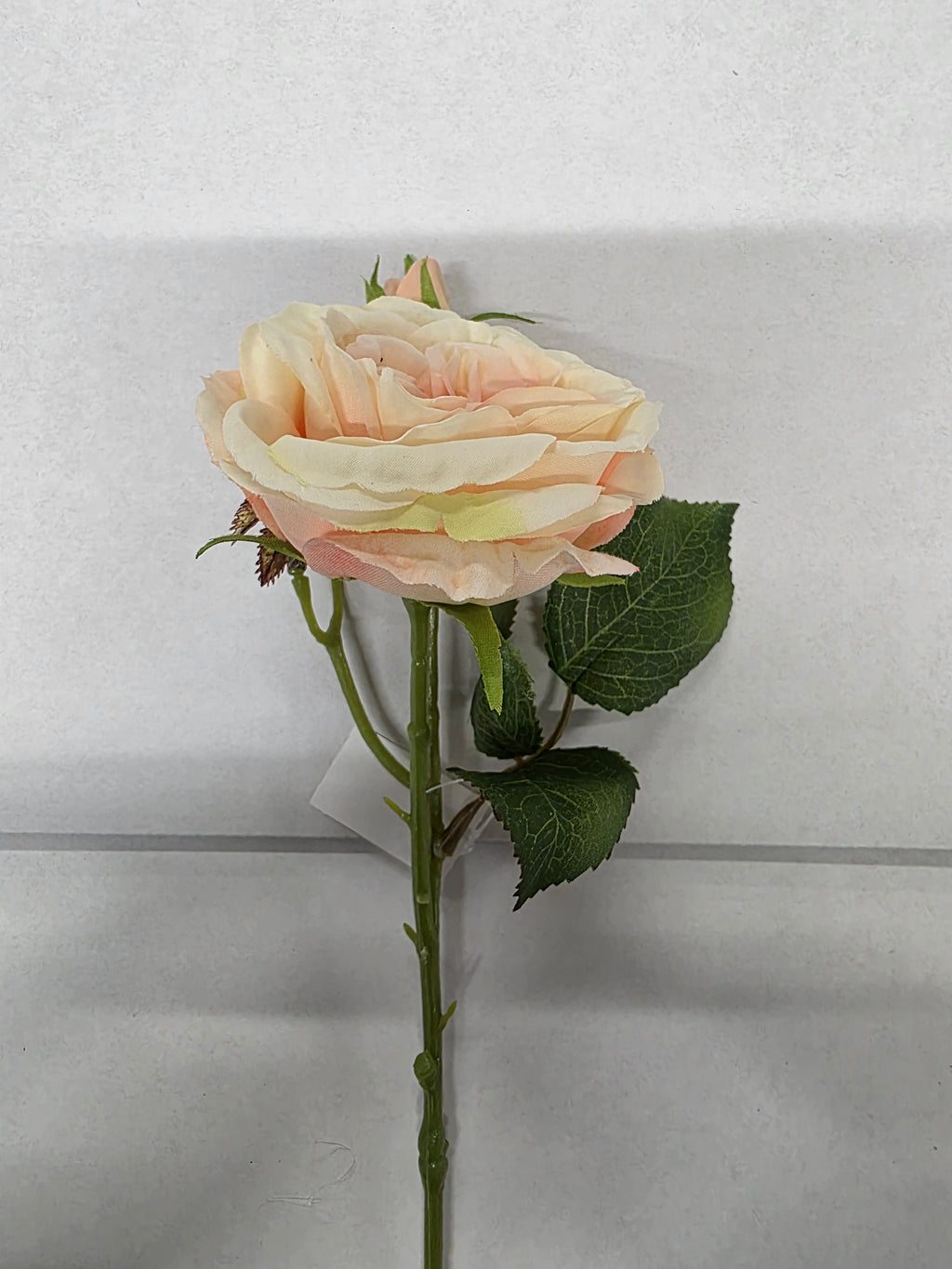 Artificial Lydia Cabbage Rose Spray Peach (PACK OF 2)