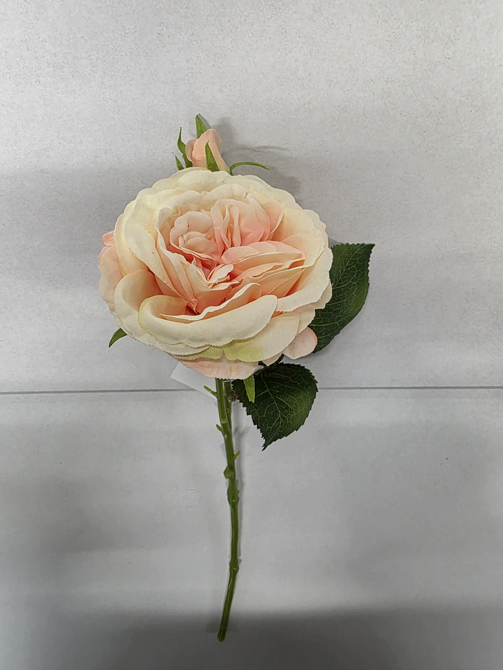 Artificial Lydia Cabbage Rose Spray Peach (PACK OF 2)