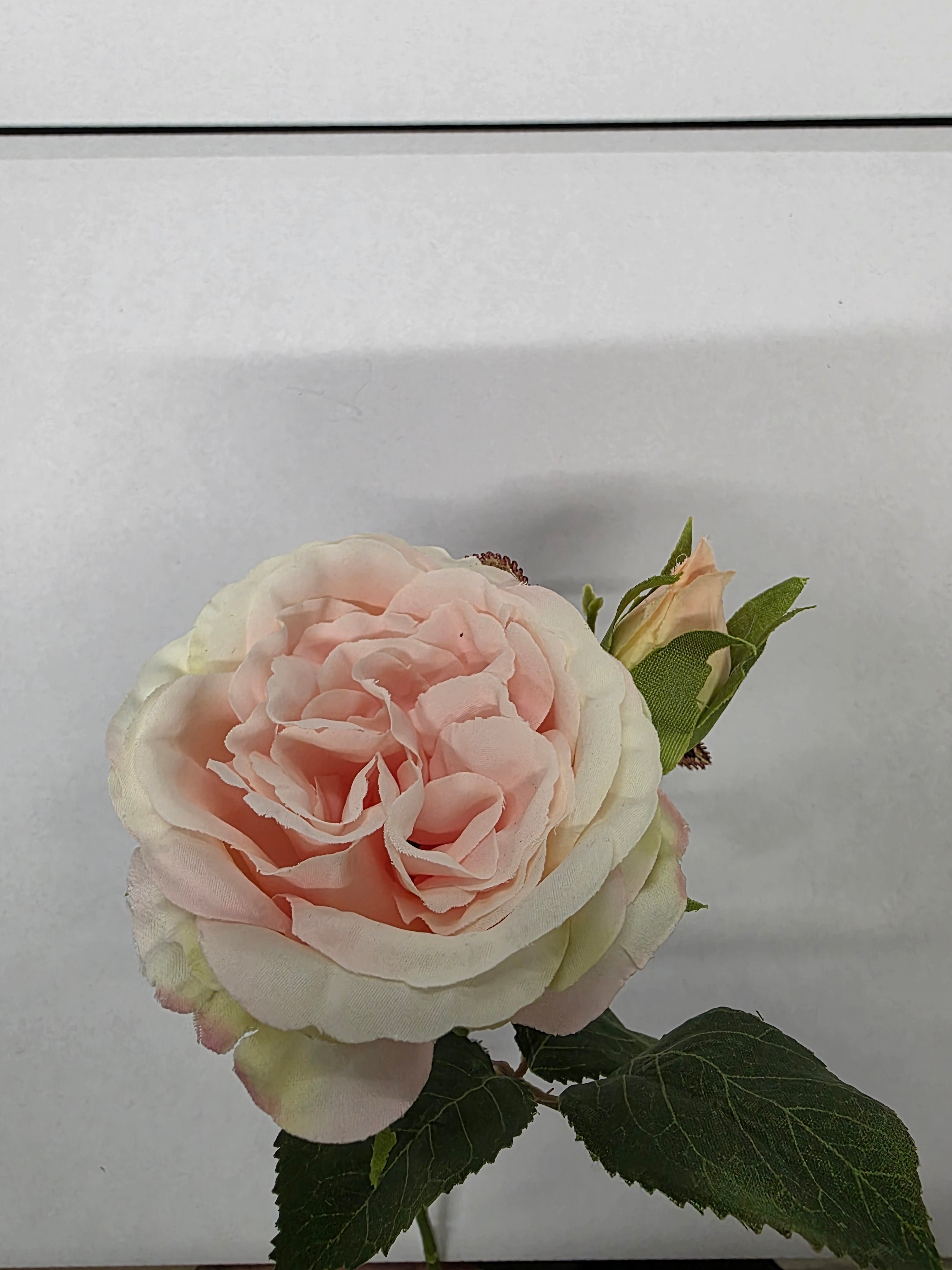 Artificial Rose Anne Peach (PACK OF 2)