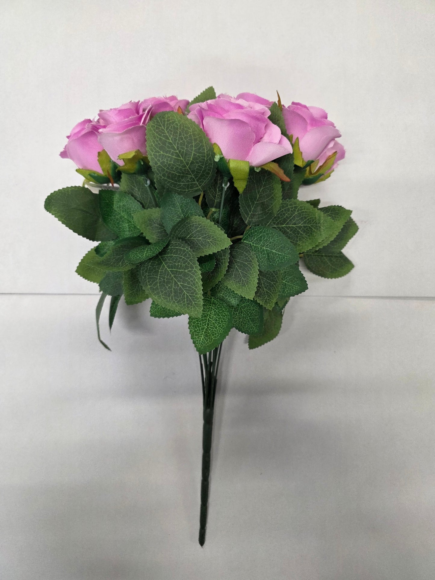 Artificial Rose Bunch Lilac 45cm X12