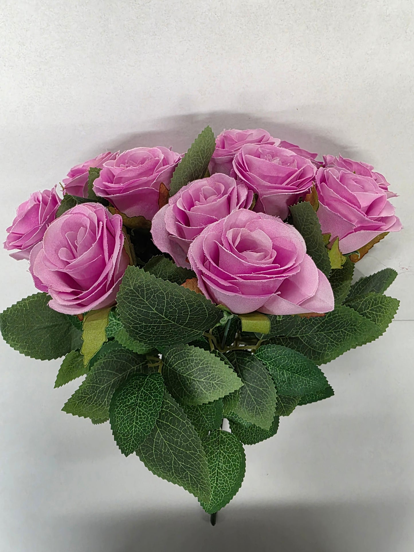 Artificial Rose Bunch Lilac 45cm X12
