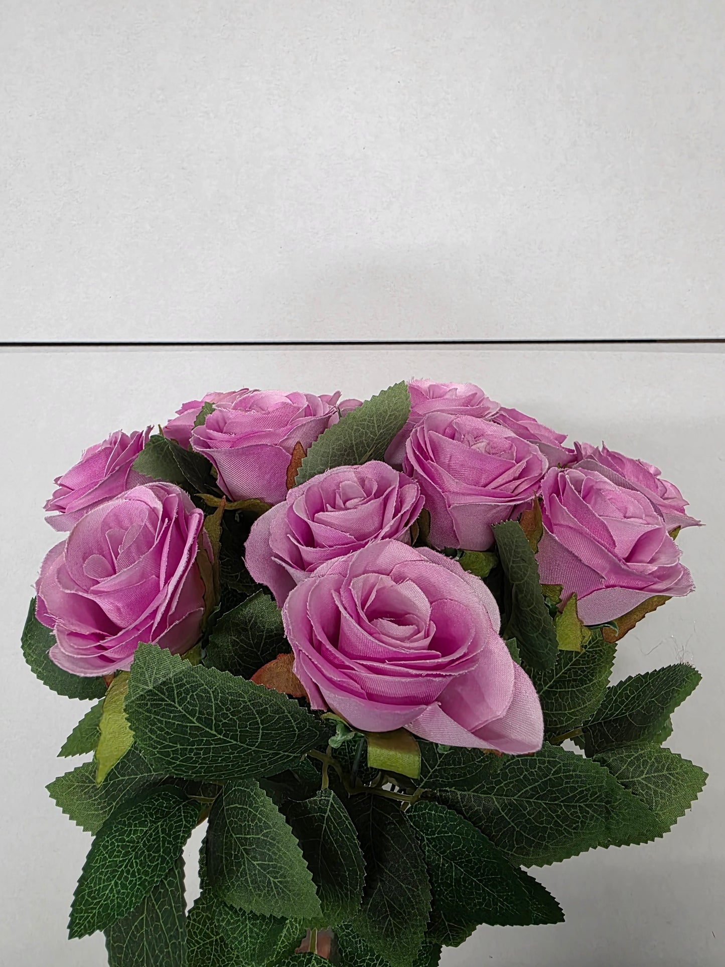 Artificial Rose Bunch Lilac 45cm X12