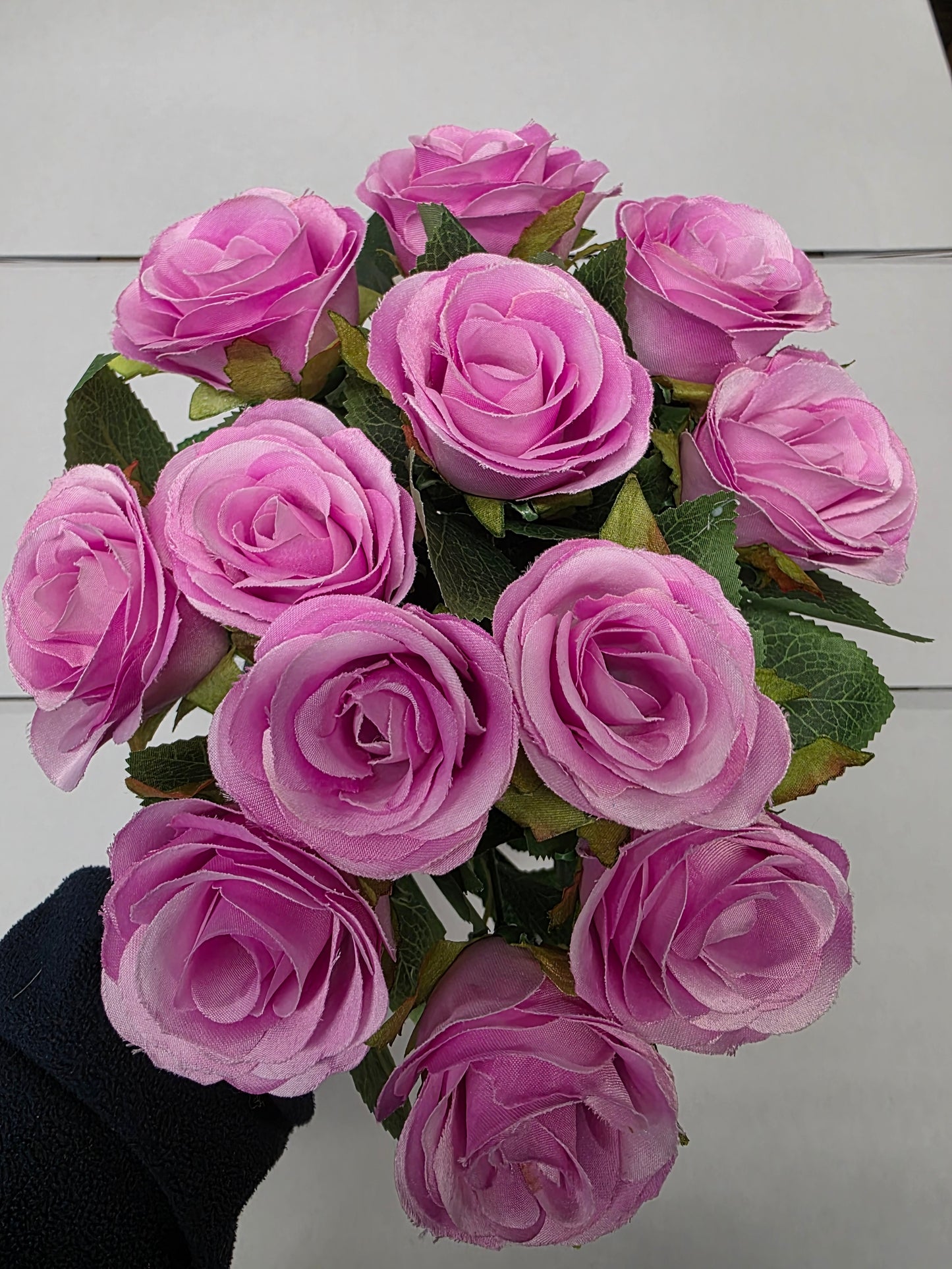 Artificial Rose Bunch Lilac 45cm X12