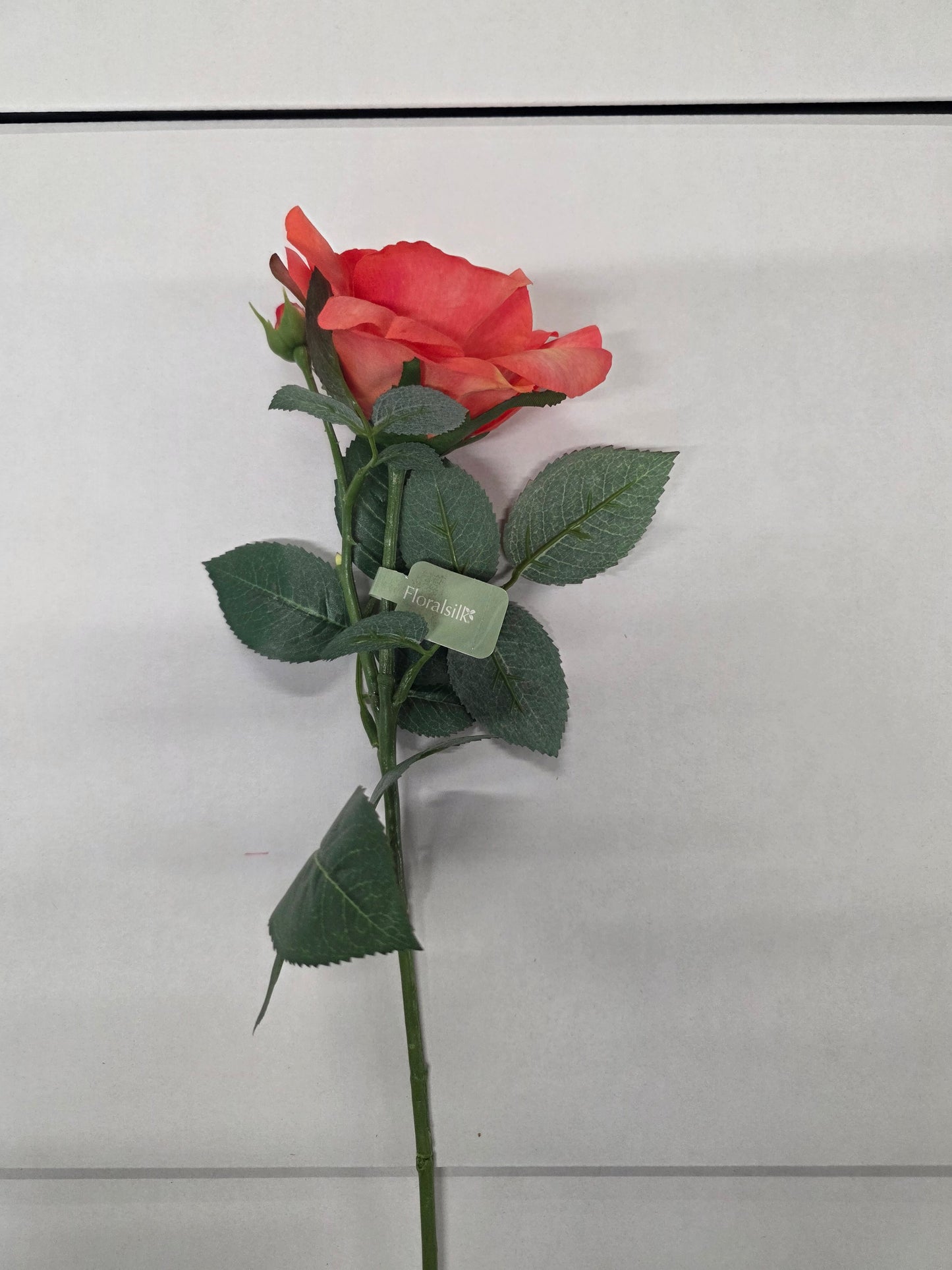 Artificial Rose Garden Emma Coral (PACK OF 2)