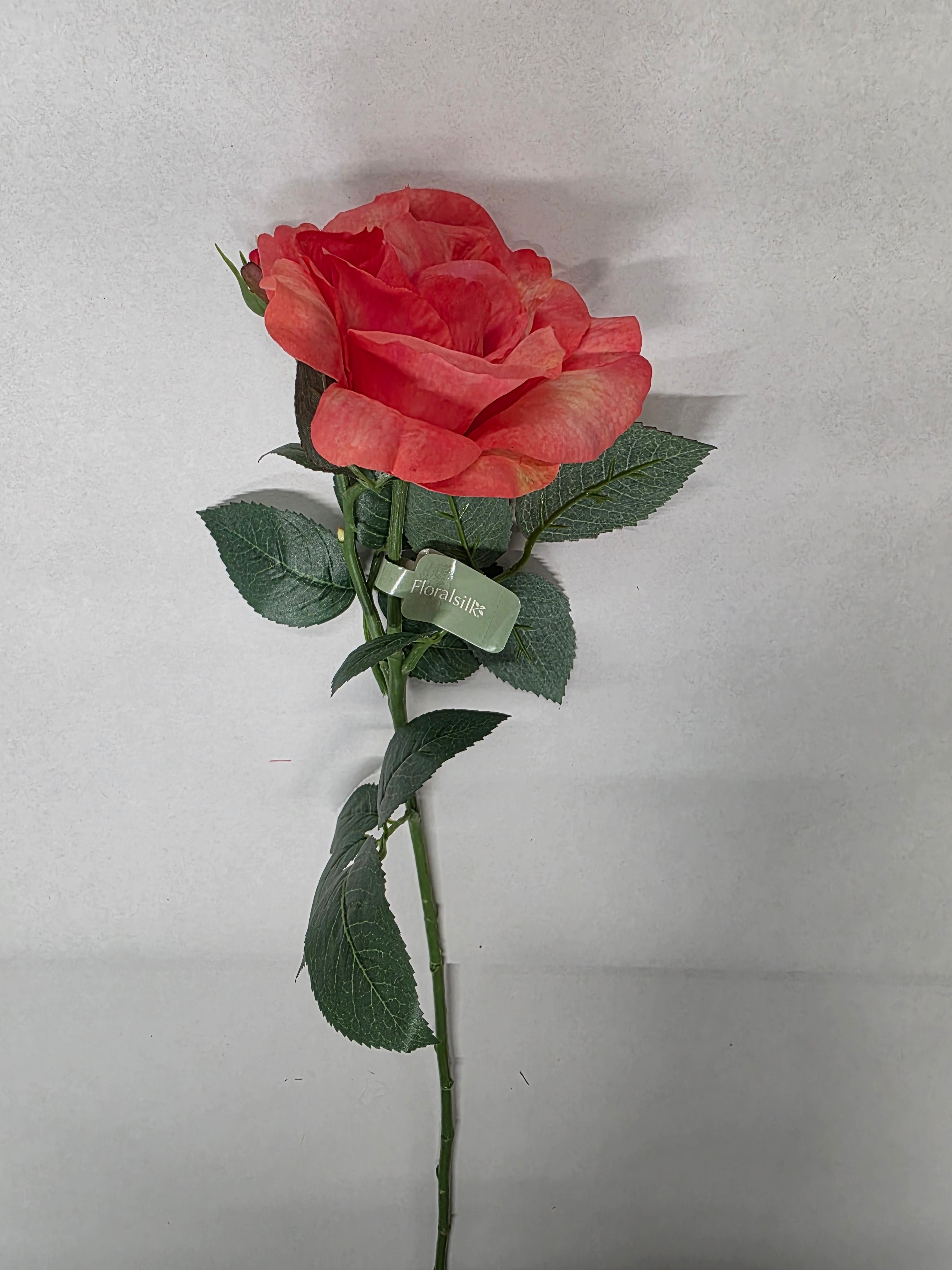 Artificial Rose Garden Emma Coral (PACK OF 2)