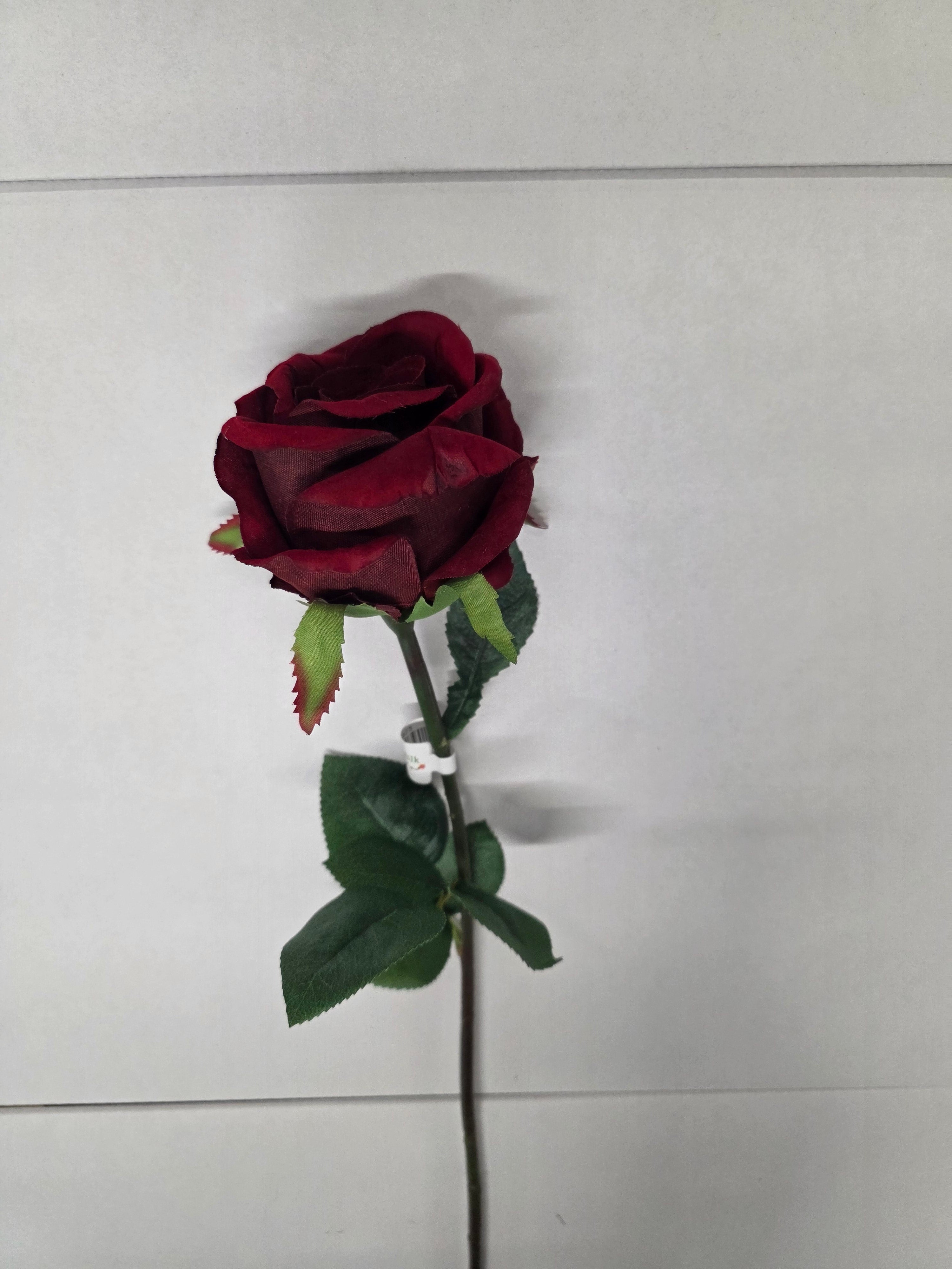 Artificial Rose Large velvet Red 67cm (PACK OF 2)