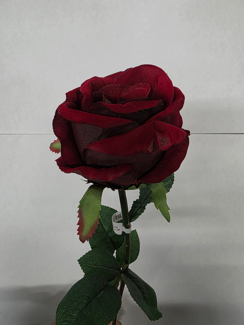 Artificial Rose Large velvet Red 67cm (PACK OF 2)