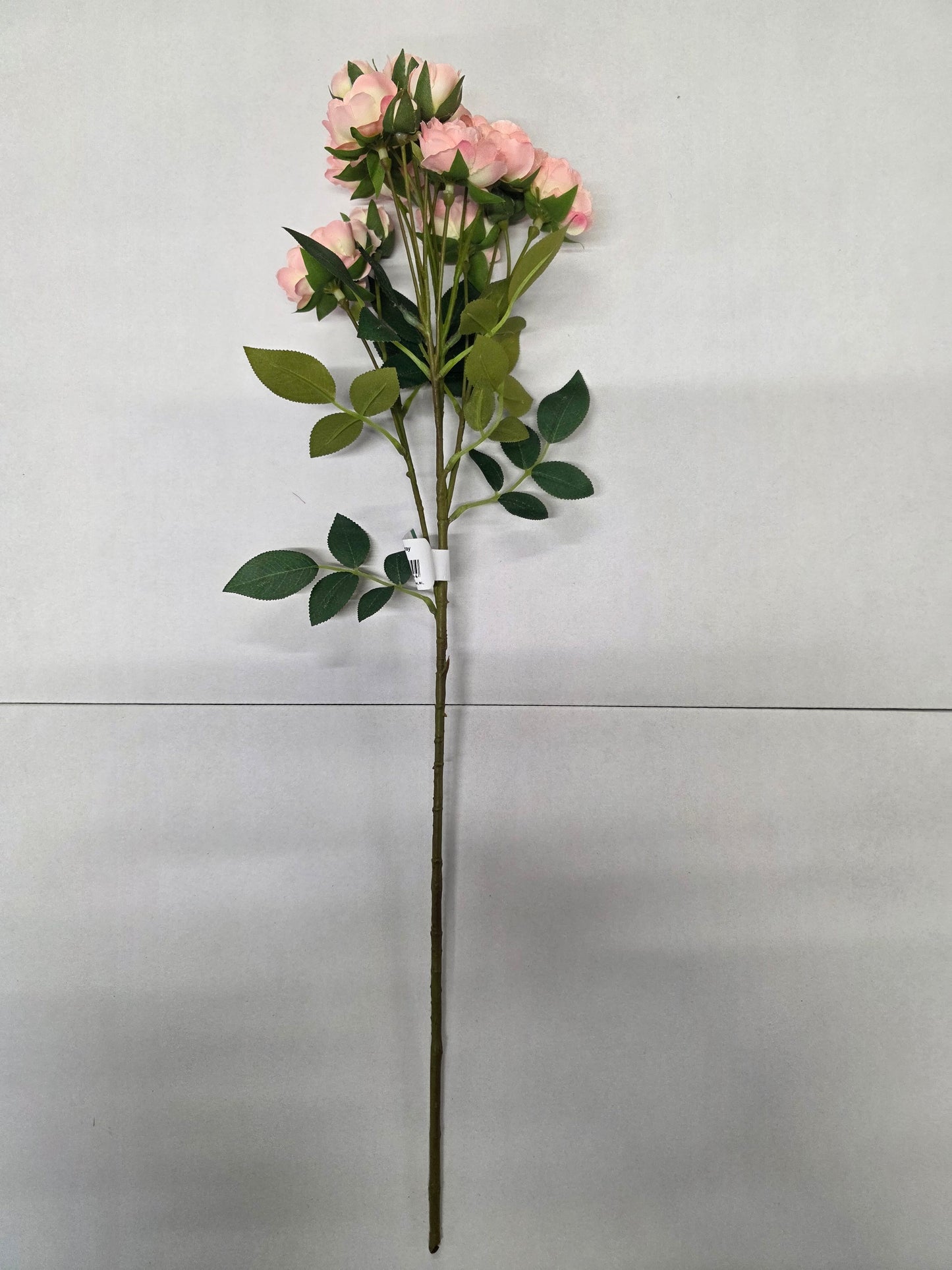 Artificial Rose Mini Spray Light Pink 57cm