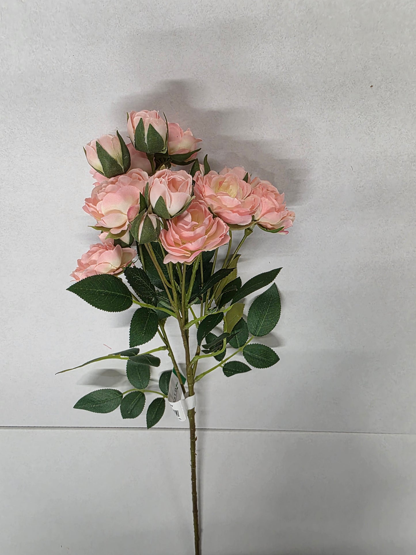 Artificial Rose Mini Spray Light Pink 57cm