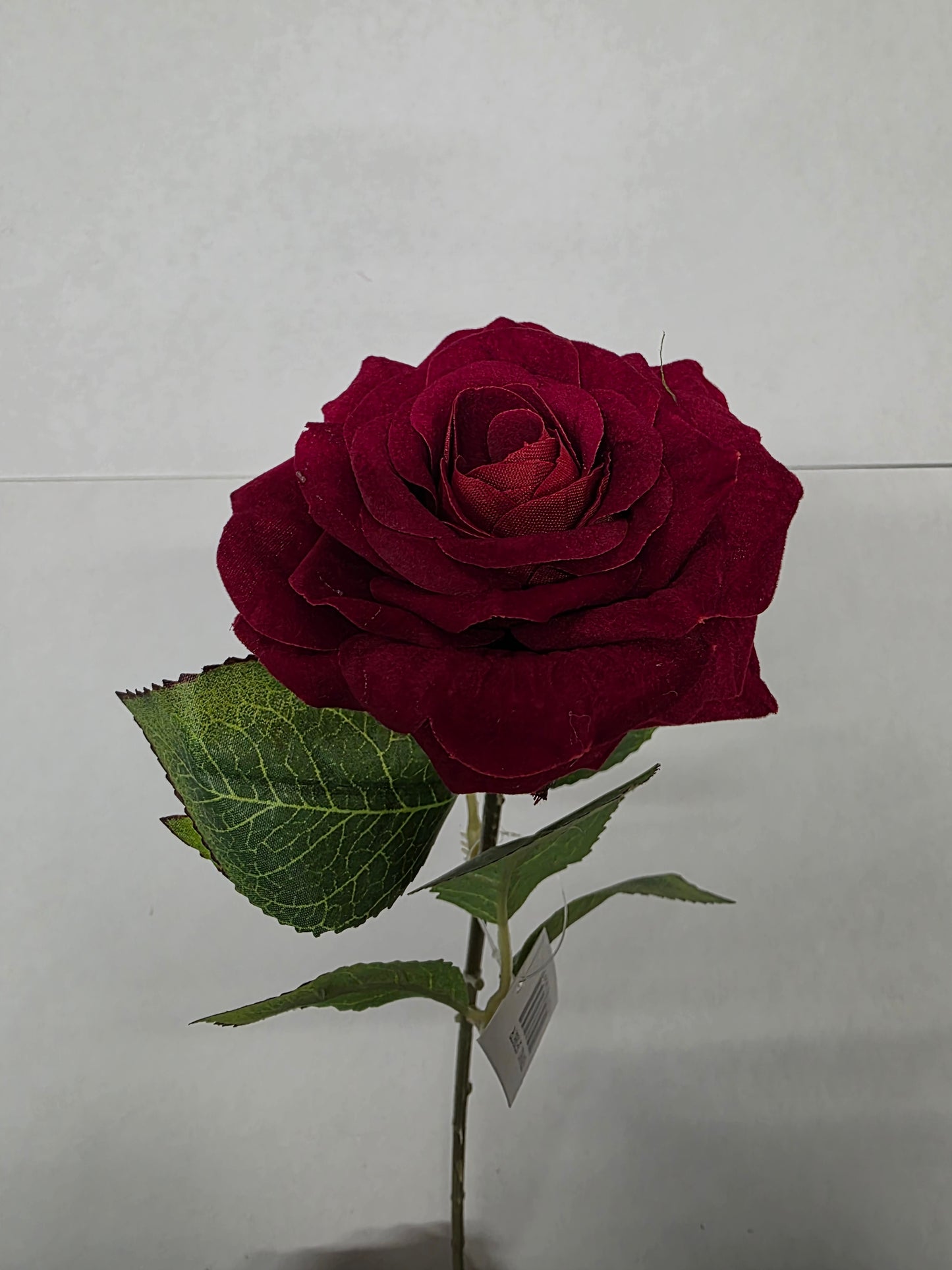 Artificial Rose Open Velvet Red 58cm (PACK OF 3)
