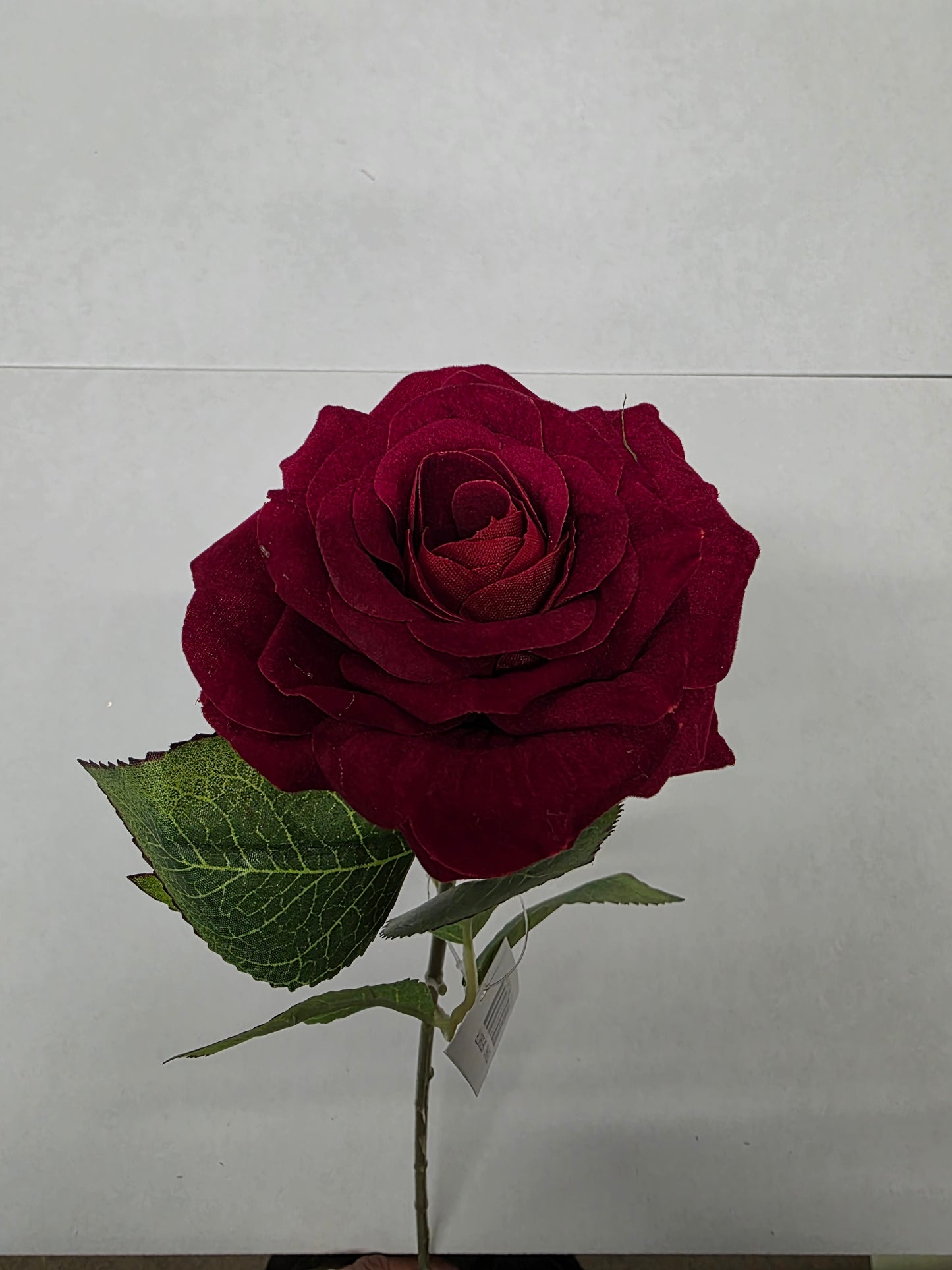 Artificial Rose Open Velvet Red 58cm (PACK OF 3)