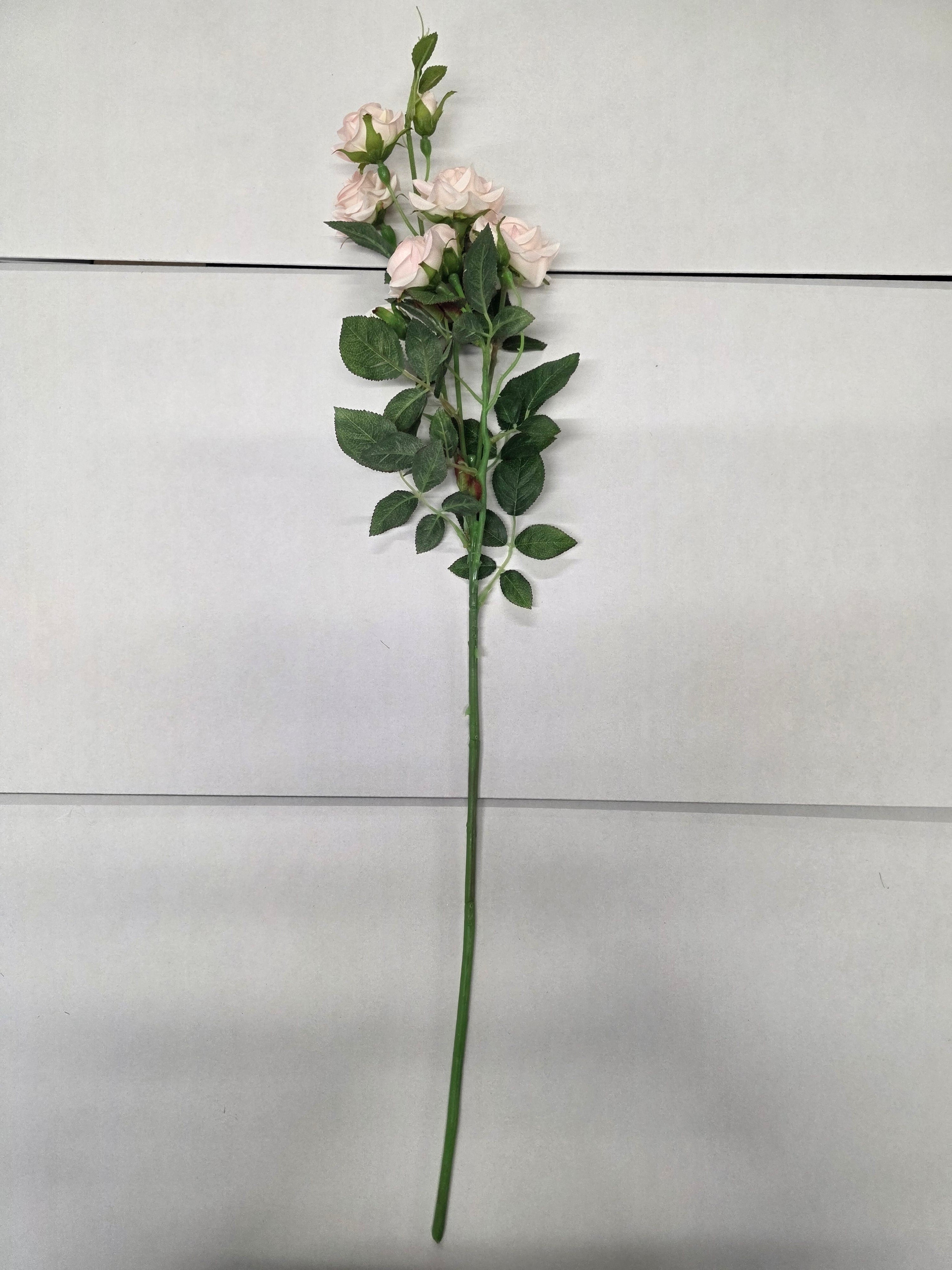 Artificial Rose Spray Light Pink