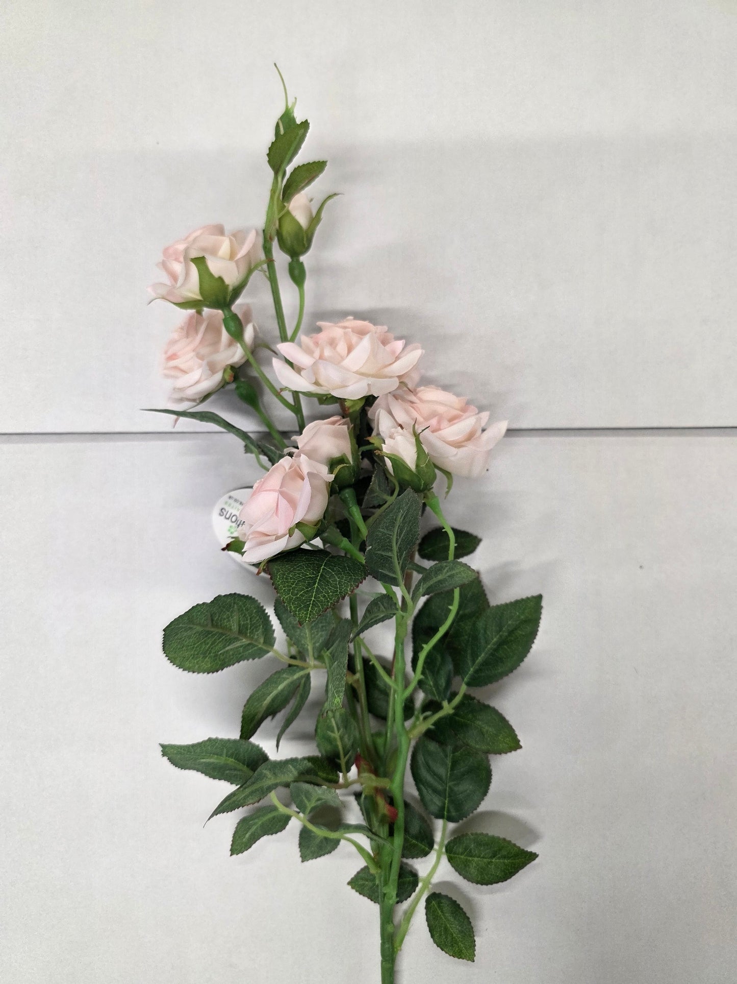 Artificial Rose Spray Light Pink