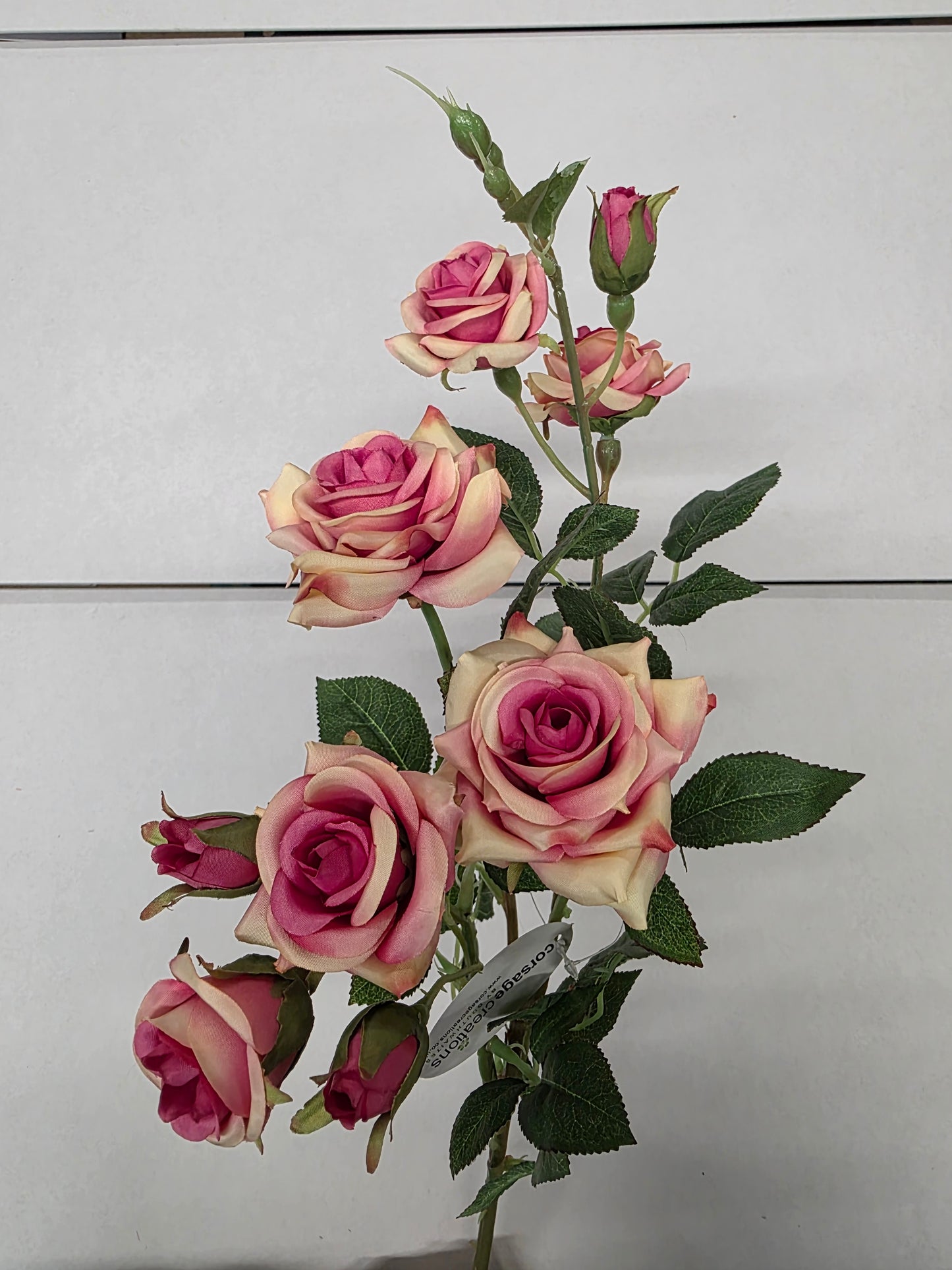Artificial Rose Spray Pink
