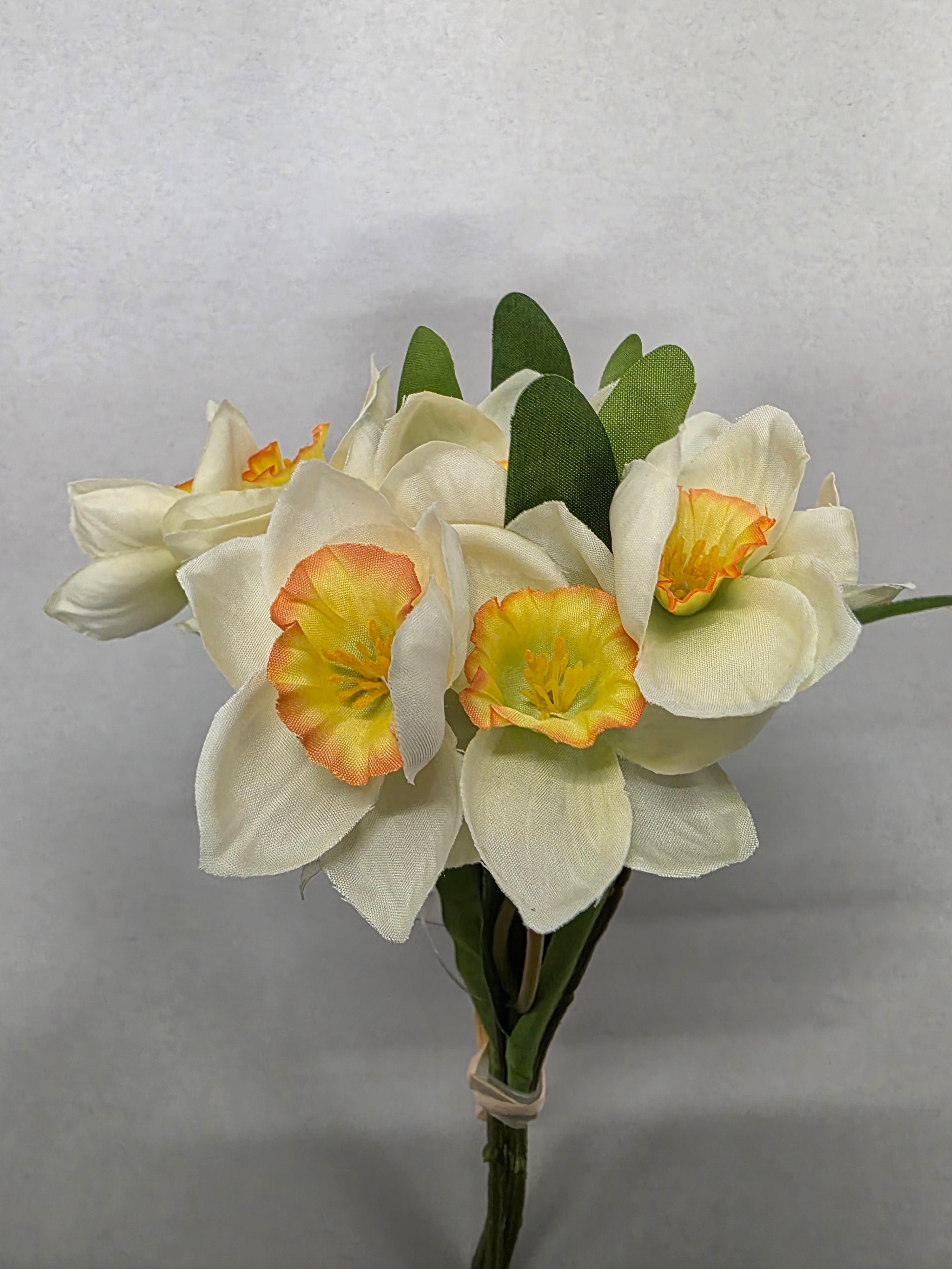 Artificial Narcissus Hand Tied Cream (PACK OF 2)