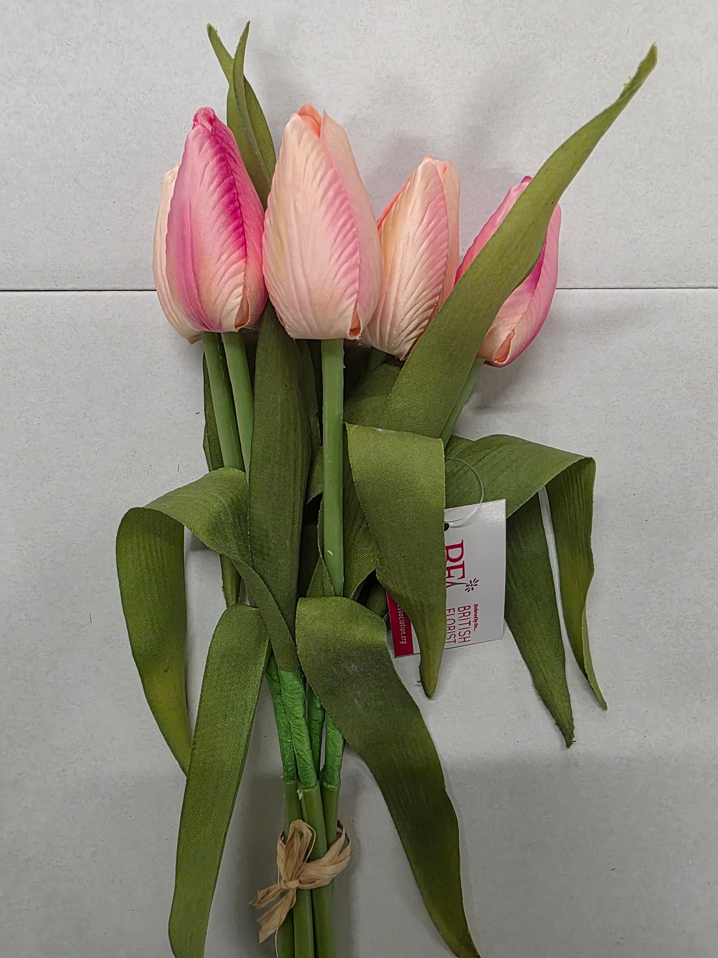 Artificial Tulip Bunch Pink 36cm (PACK OF 2)