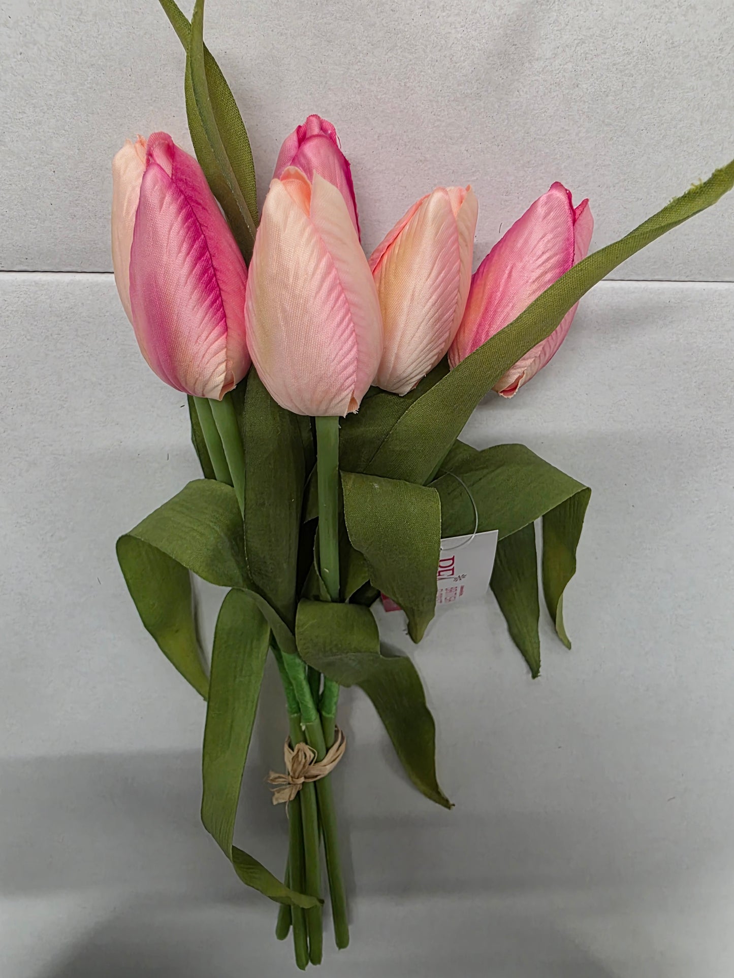 Artificial Tulip Bunch Pink 36cm (PACK OF 2)