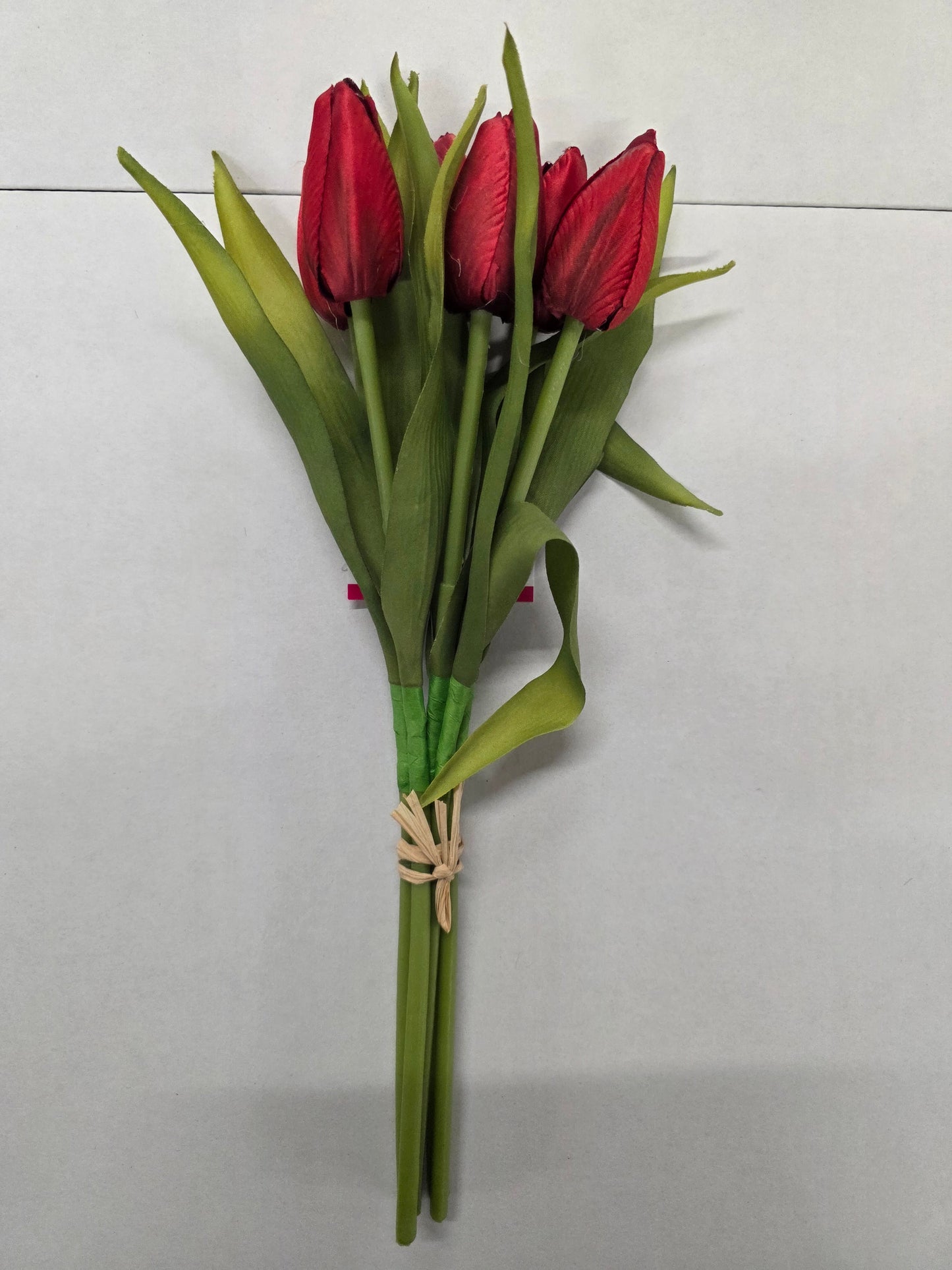 Artificial Tulip Bunch Red 36cm (PACK OF 2)