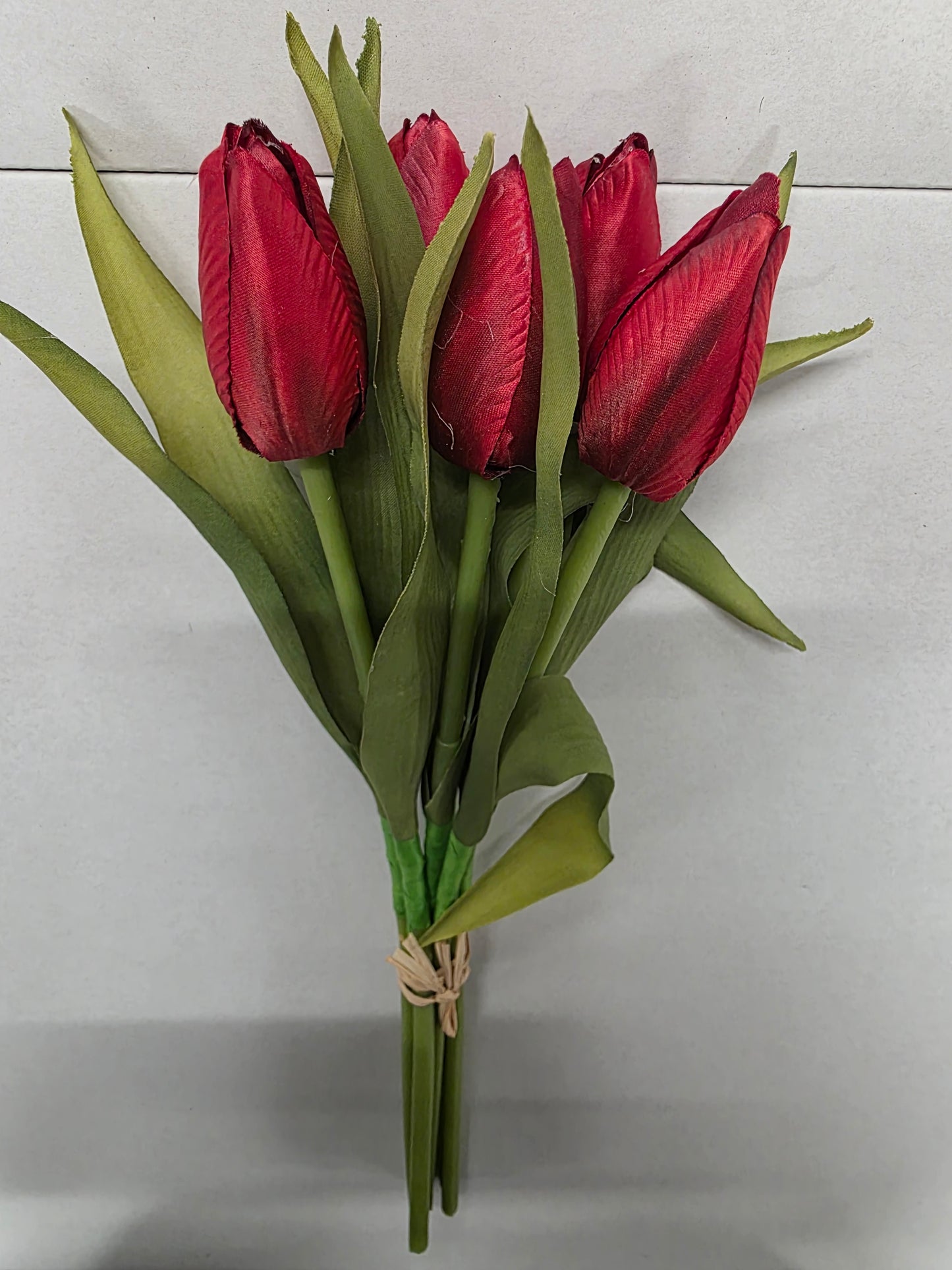 Artificial Tulip Bunch Red 36cm (PACK OF 2)
