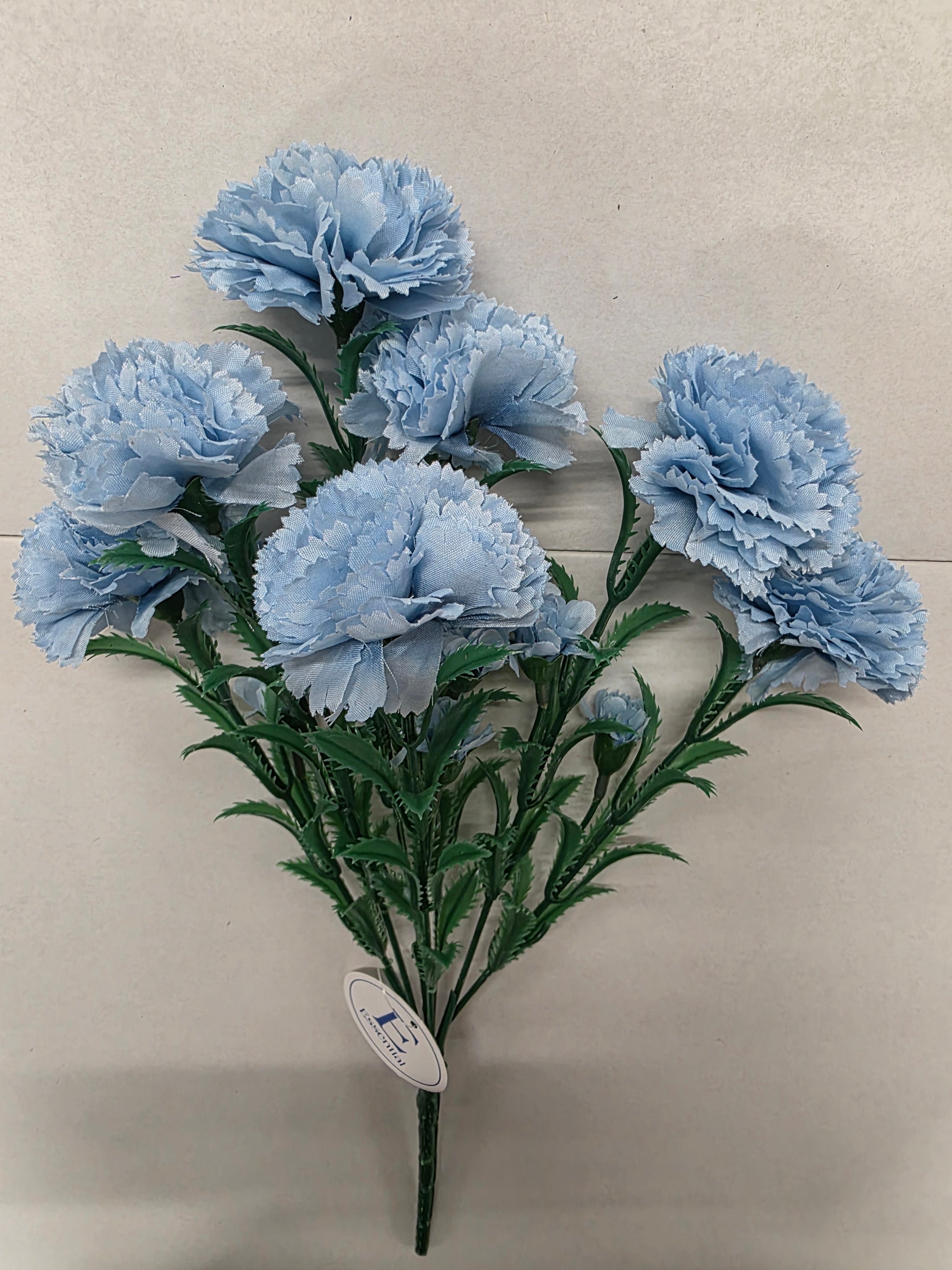 Artificial Essentials Carnation Bunch Light Blue (PACK OF 2)