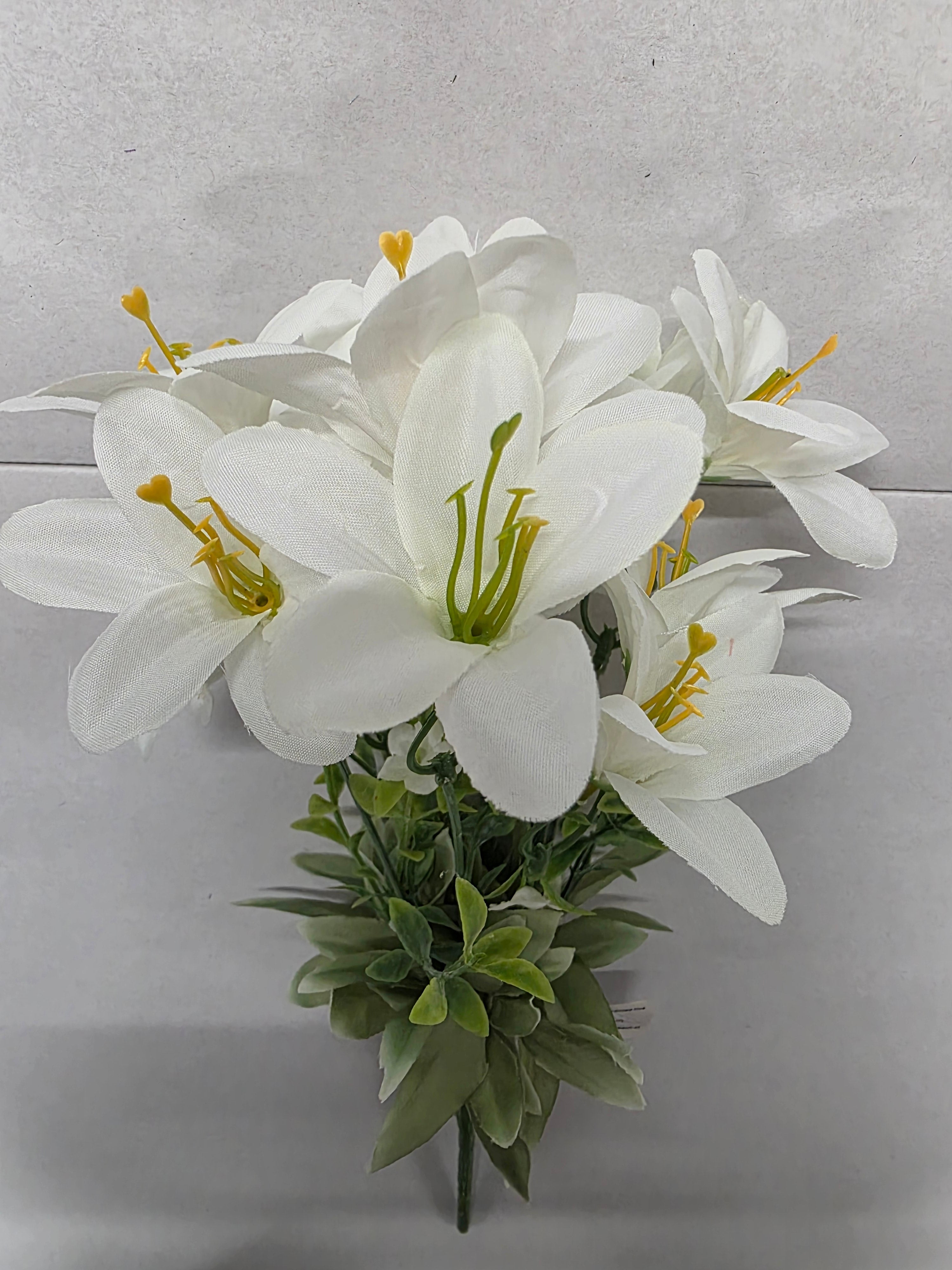 Artificial Essentials Lily Bush Cream 38cm (PACK 0F 3)