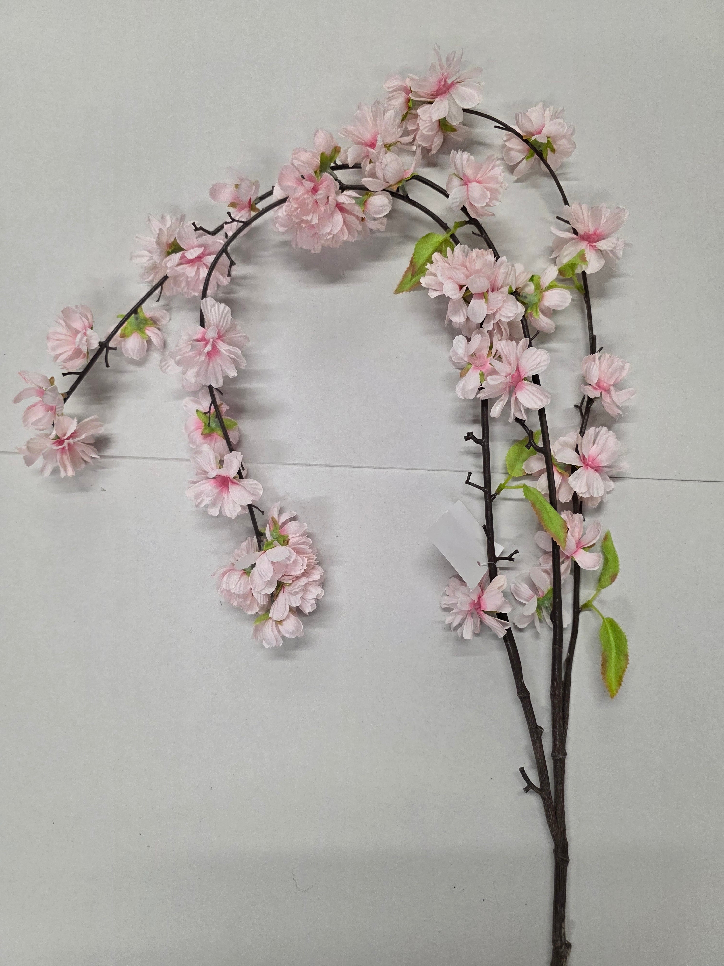 Artificial Cherry Blossom Spray Pink
