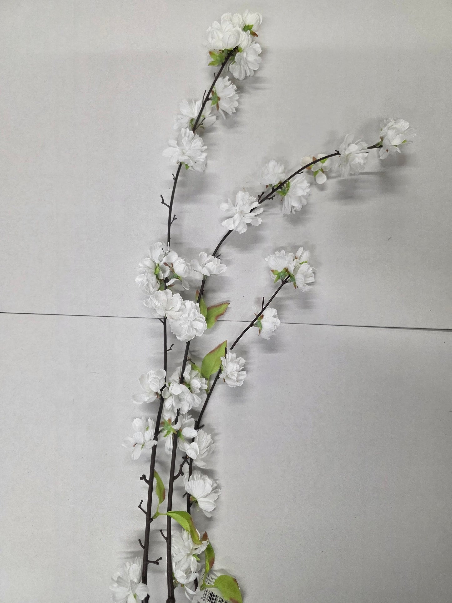 Artificial Cherry Blossom Spray White