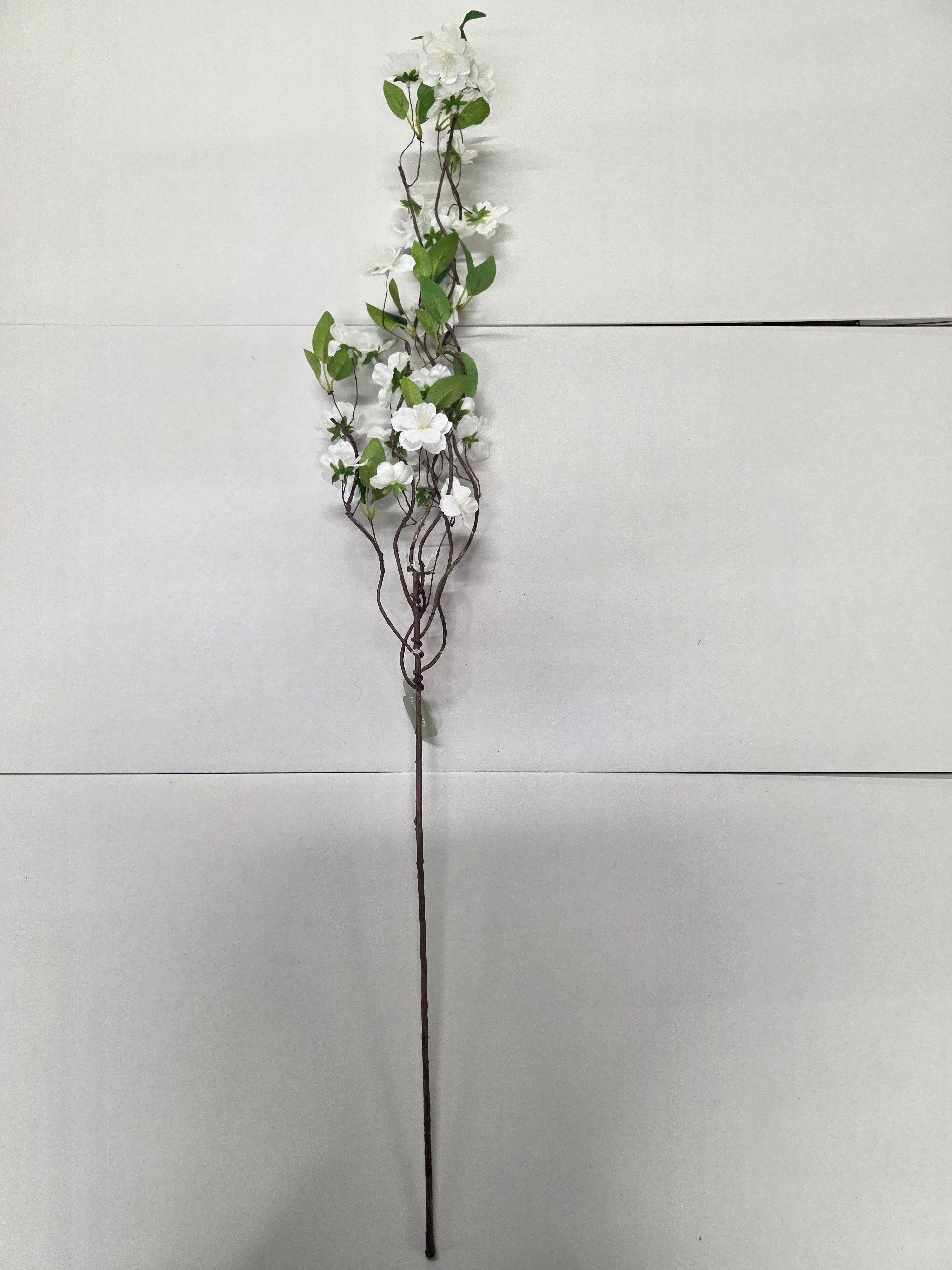 Artificial Wild Cherry Blossom Spray White
