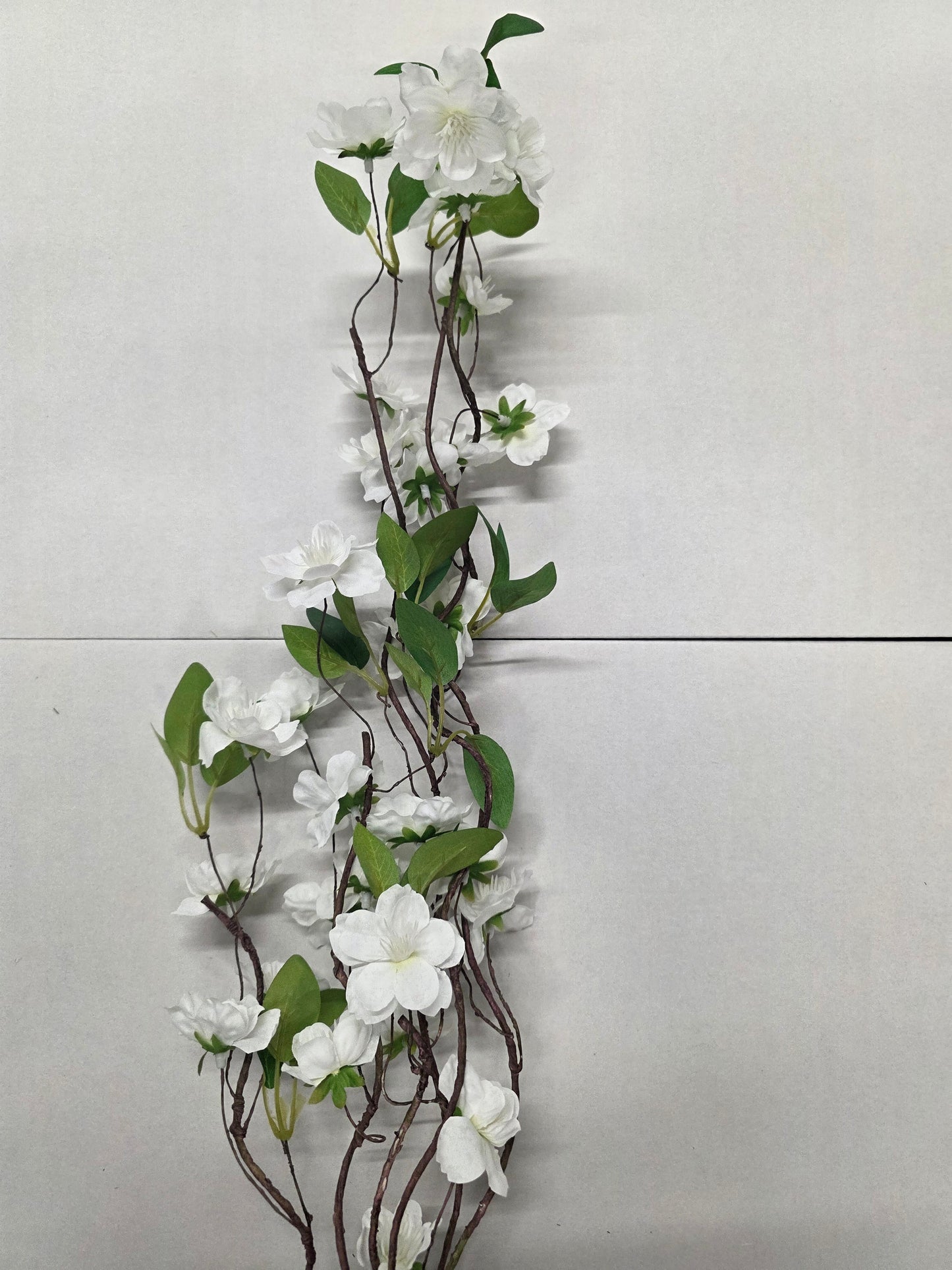 Artificial Wild Cherry Blossom Spray White