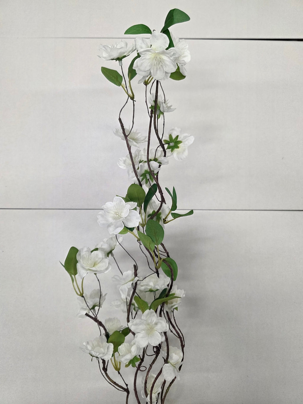 Artificial Wild Cherry Blossom Spray White