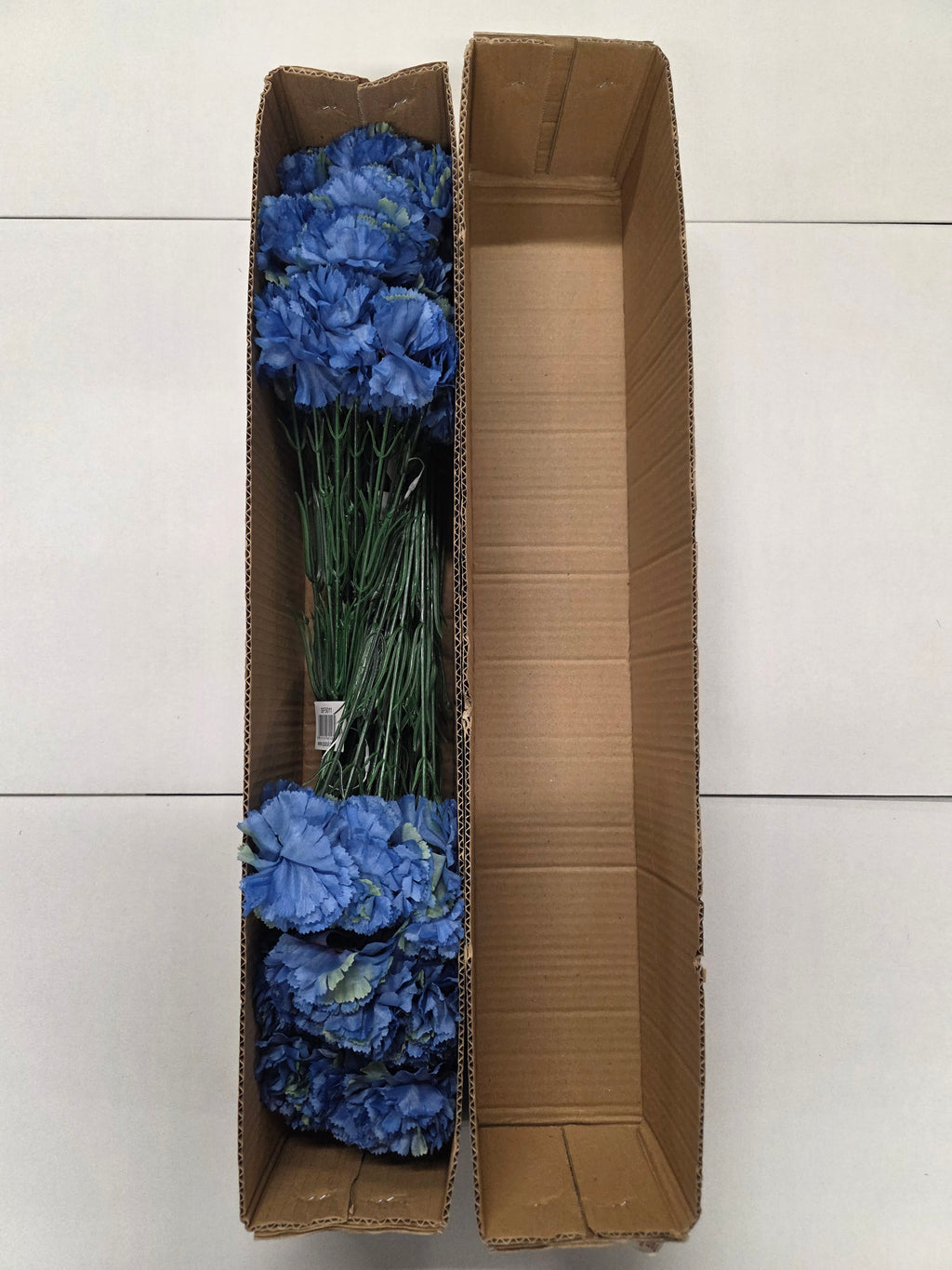 Artificial Carnation Boxed Royal Blue 72 Stems