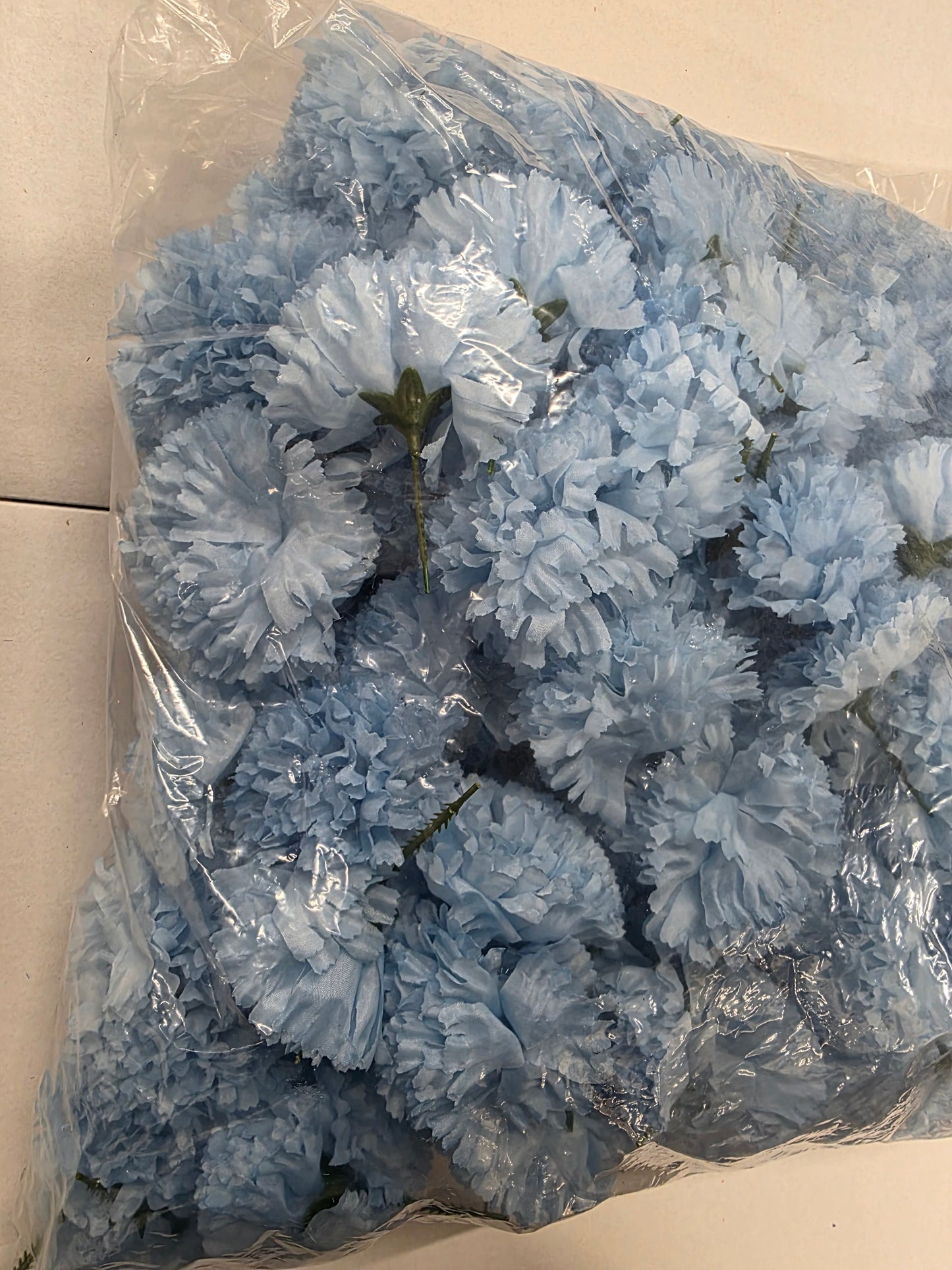 Artificial Carnation Pick Baby Blue X144