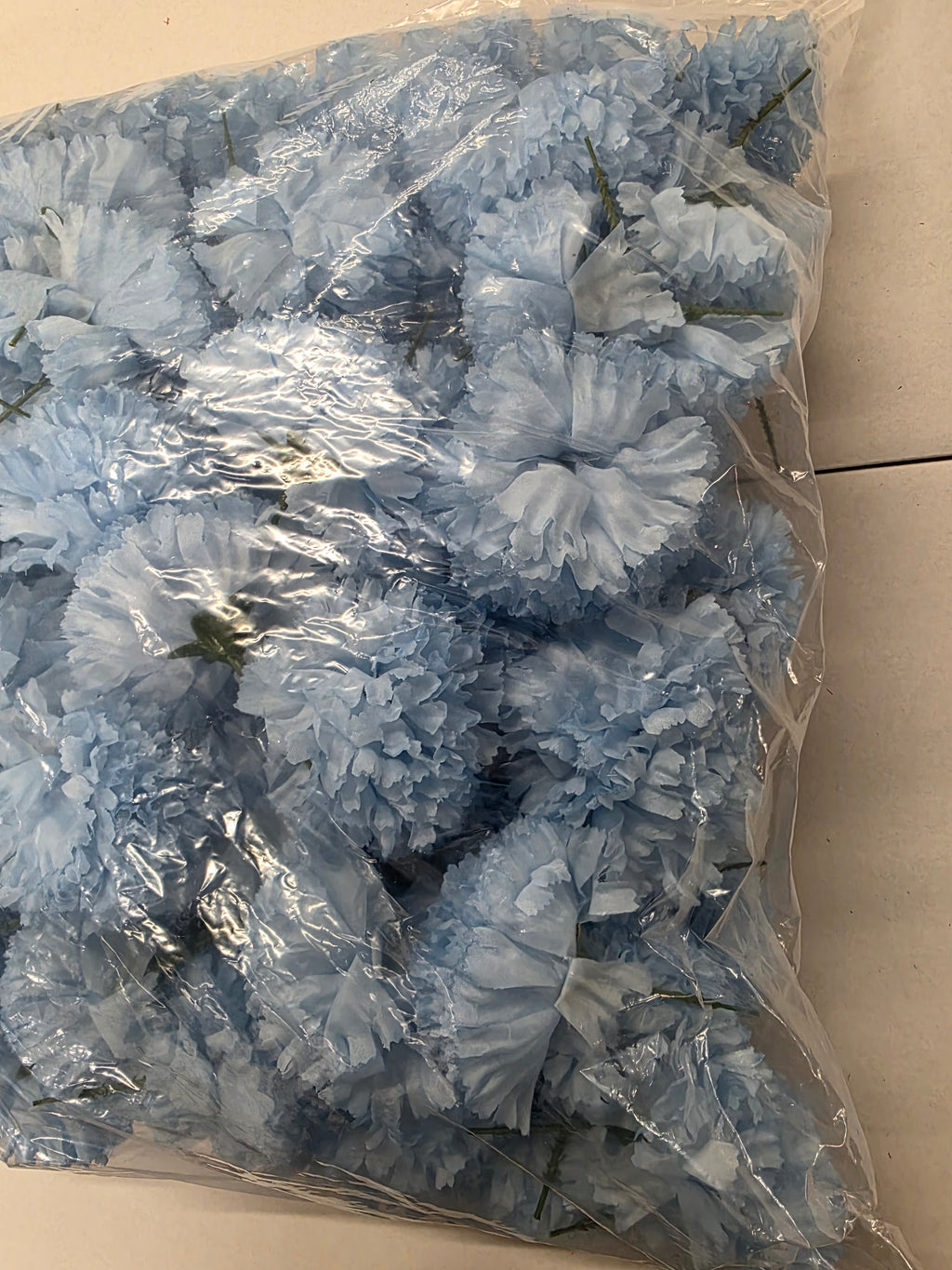 Artificial Carnation Pick Baby Blue X144