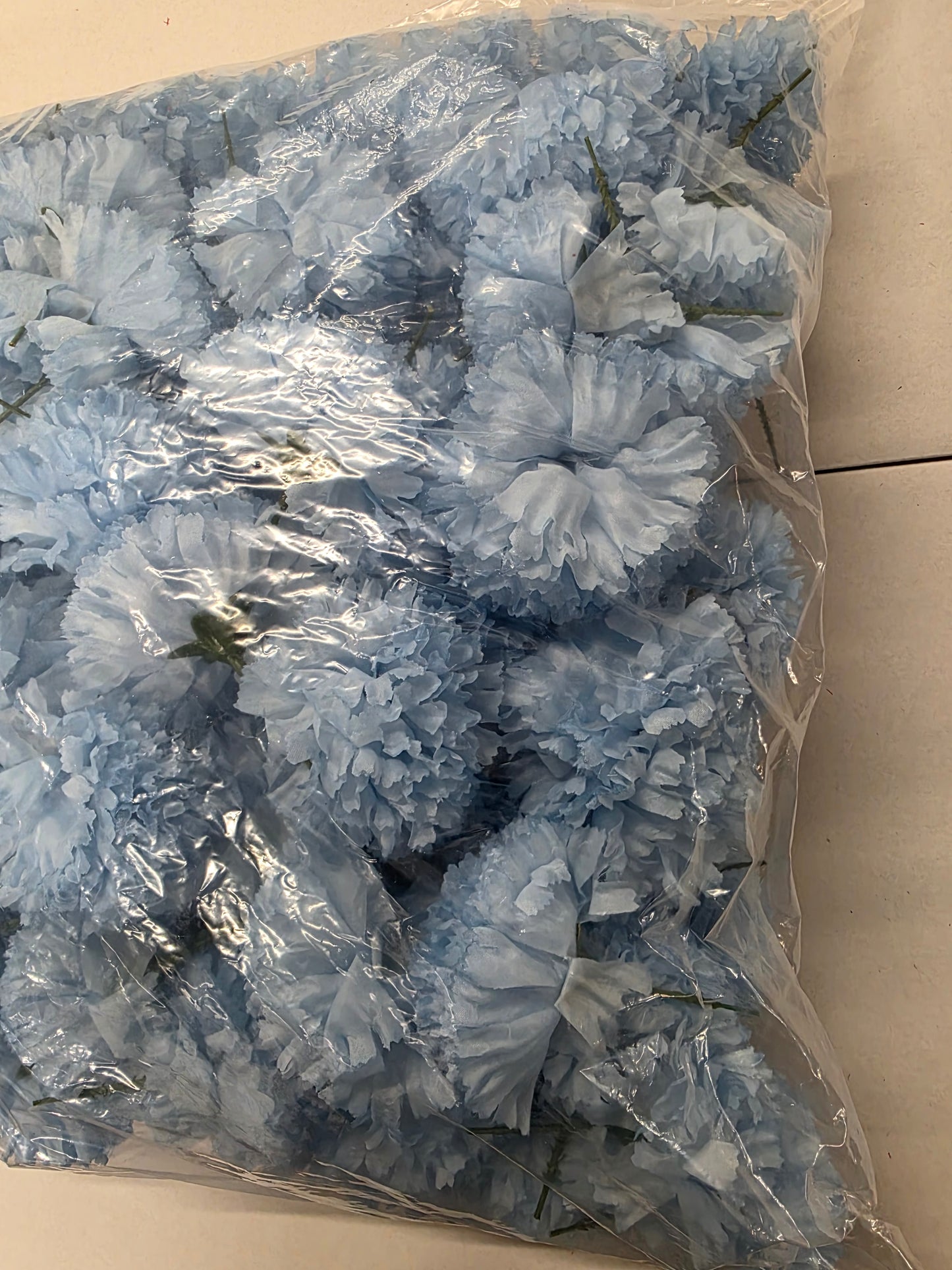 Artificial Carnation Pick Baby Blue X144