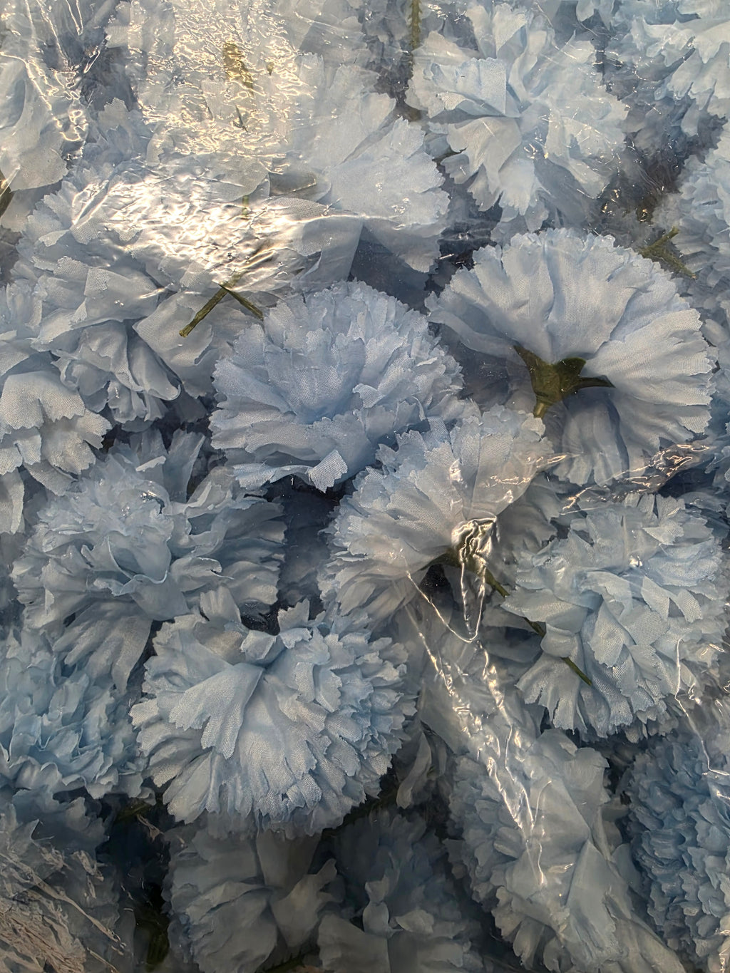 Artificial Carnation Pick Baby Blue X144