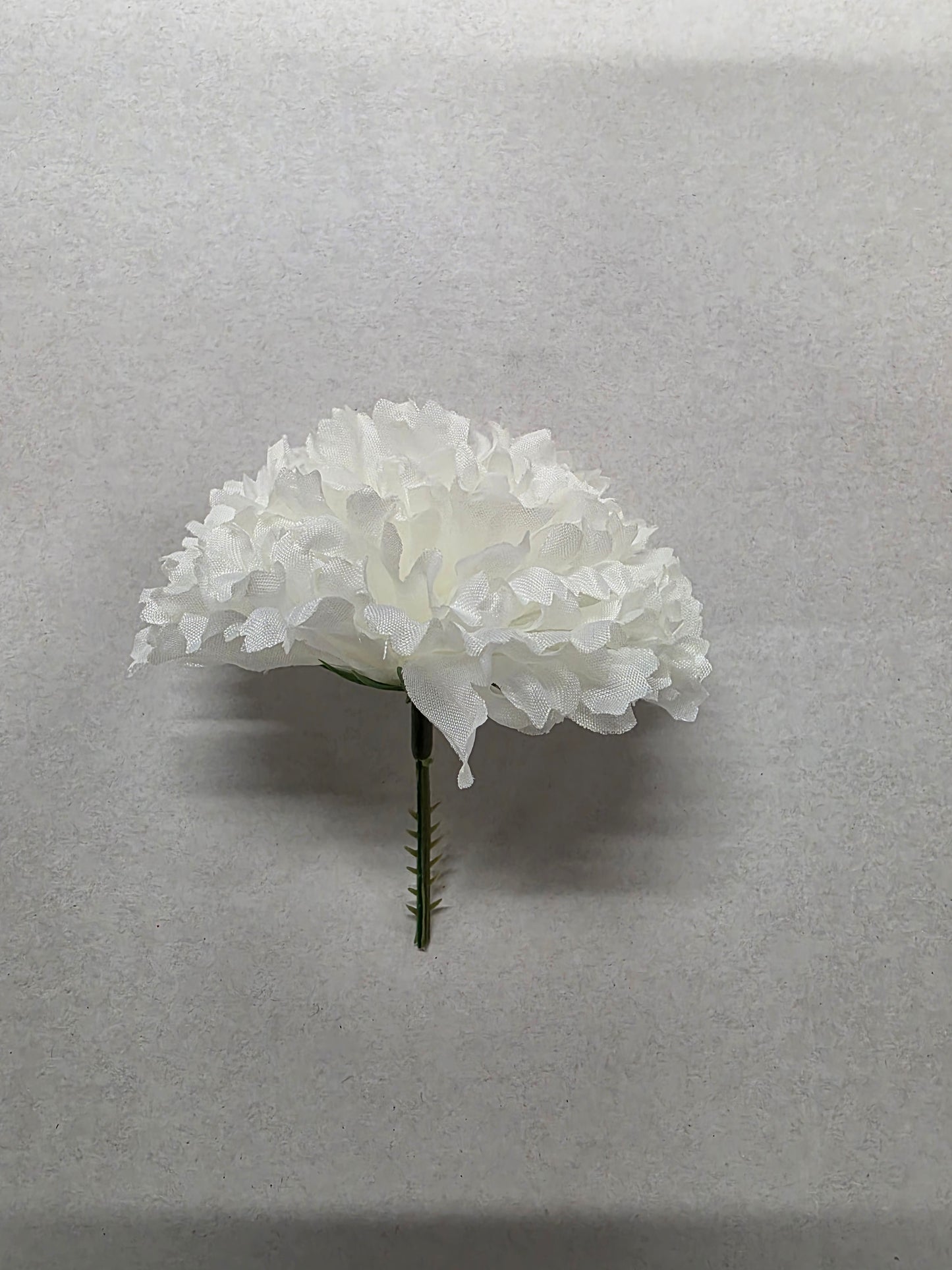 Artificial Carnation Pick Box Ivory X144