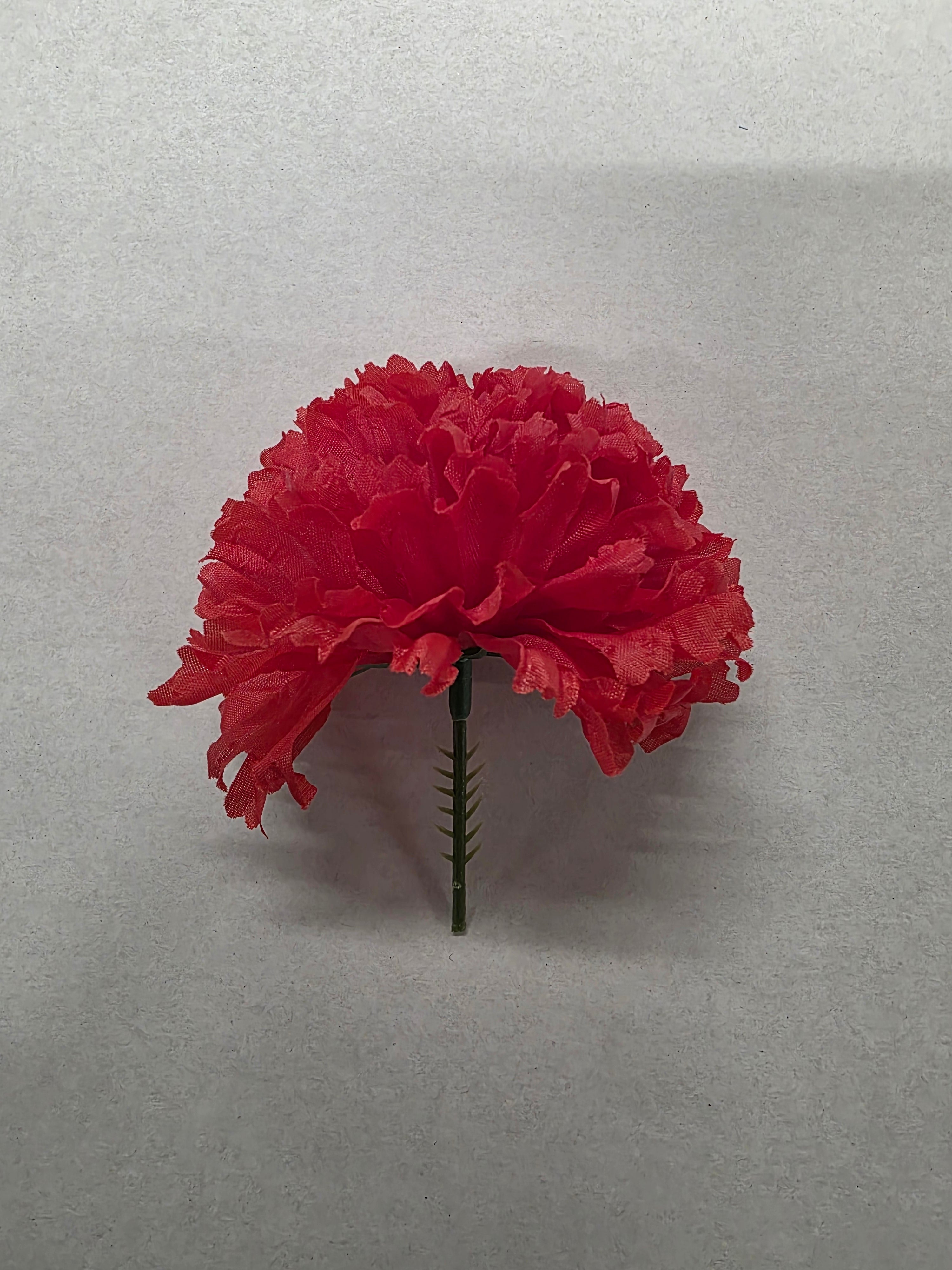 Artificial Carnation Pick Box Red X144