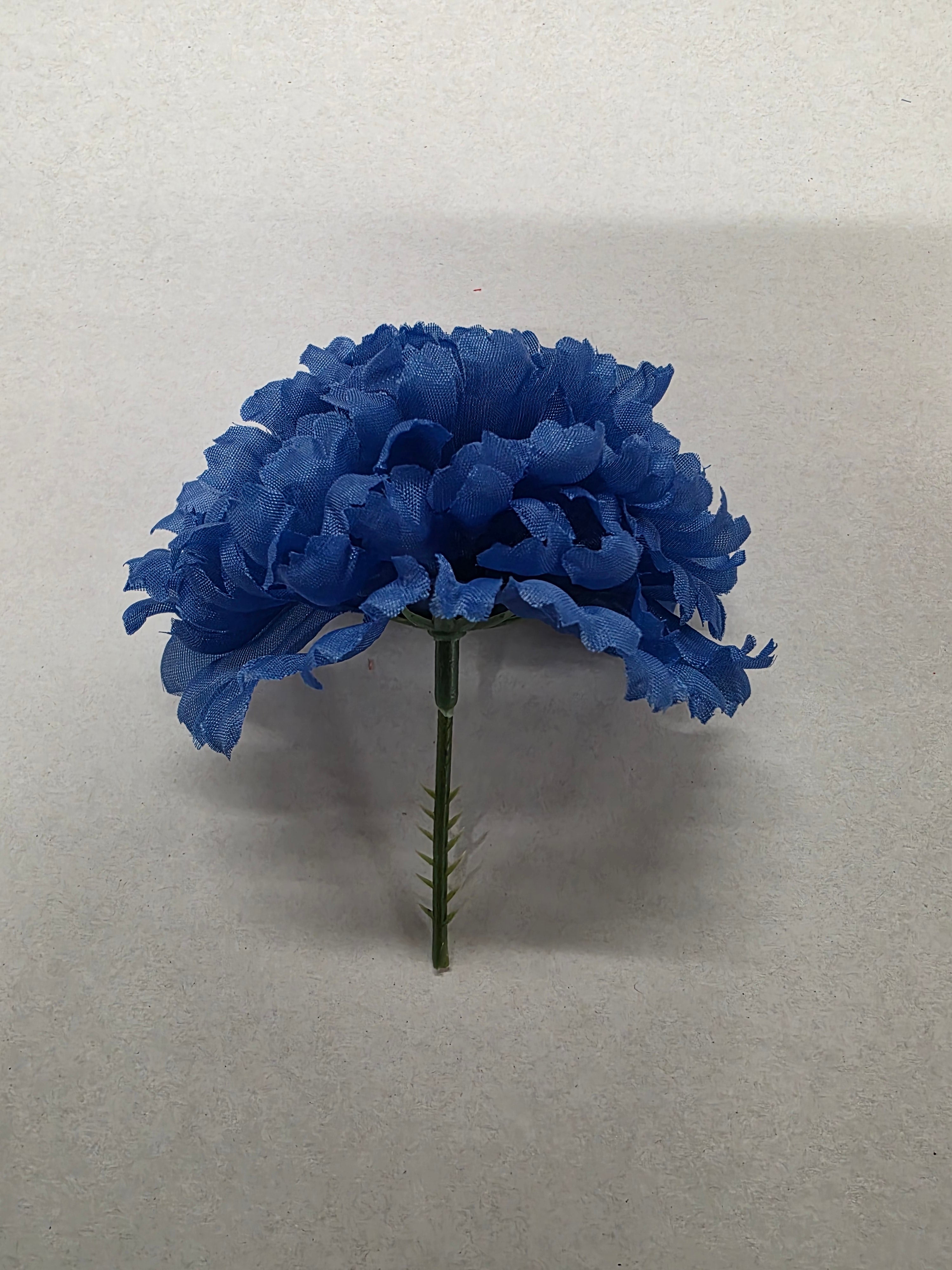 Artificial Carnation Pick Box Royal Blue X144