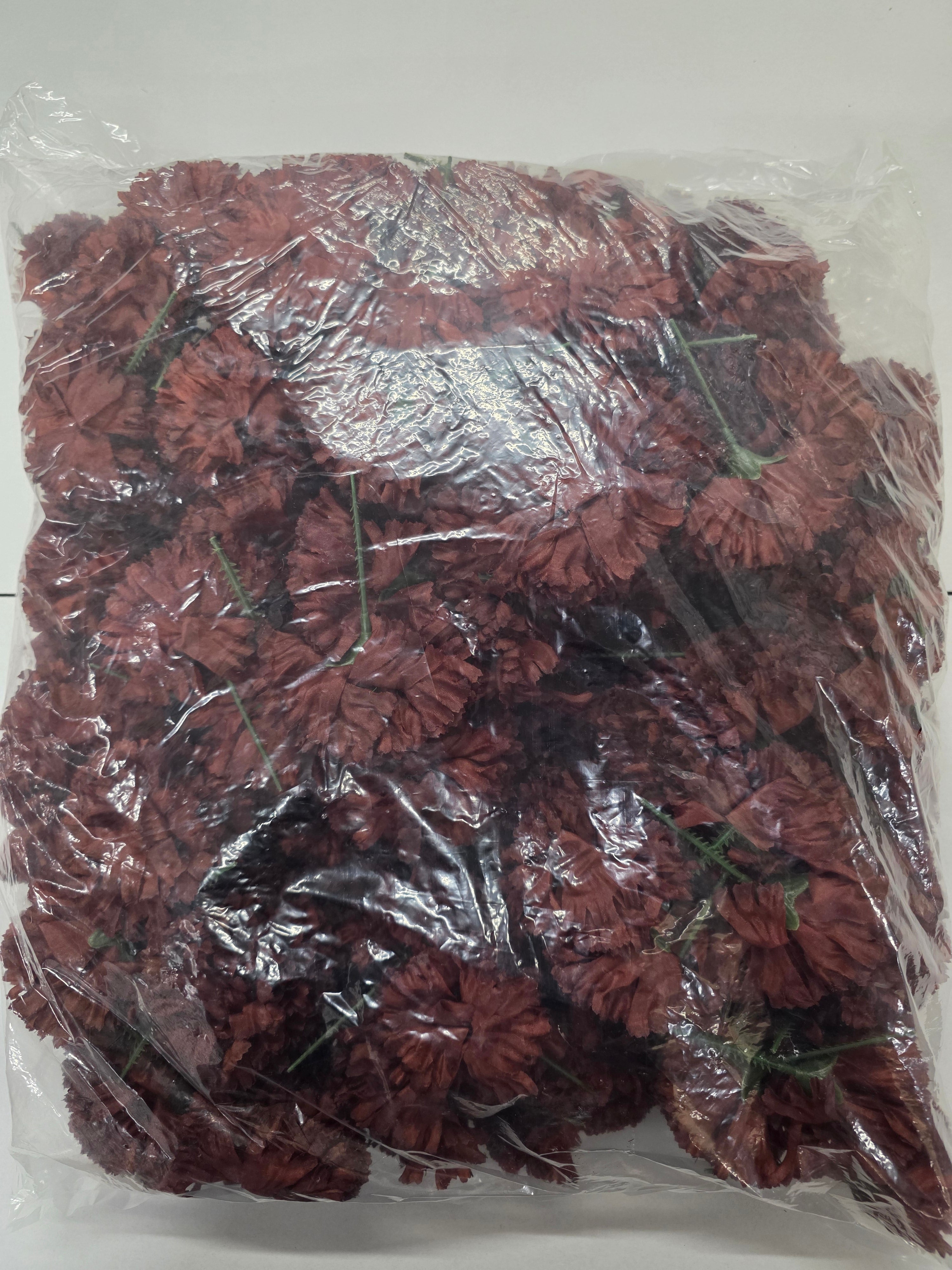 Artificial Carnation Pick Brown X144