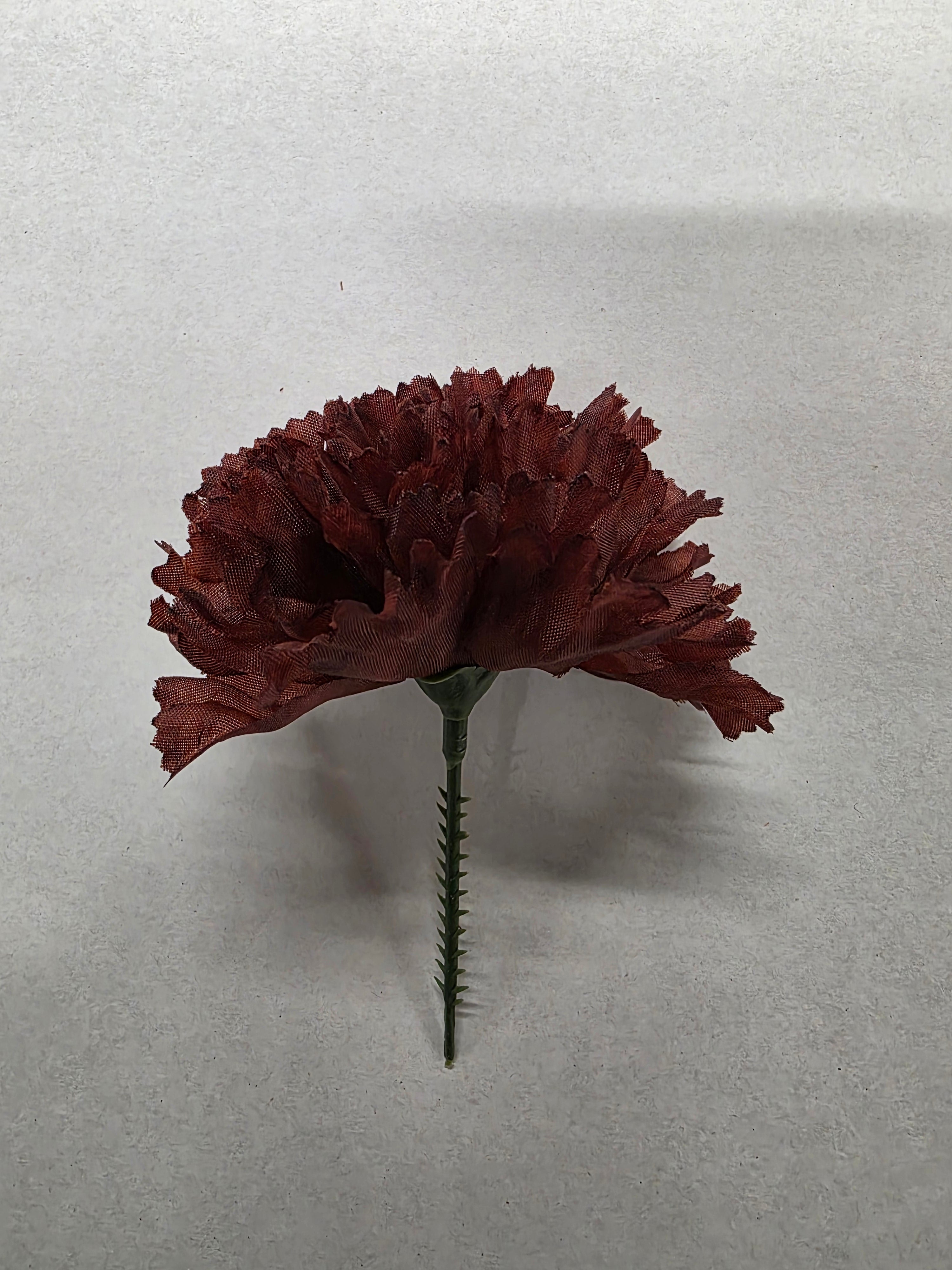 Artificial Carnation Pick Brown X144