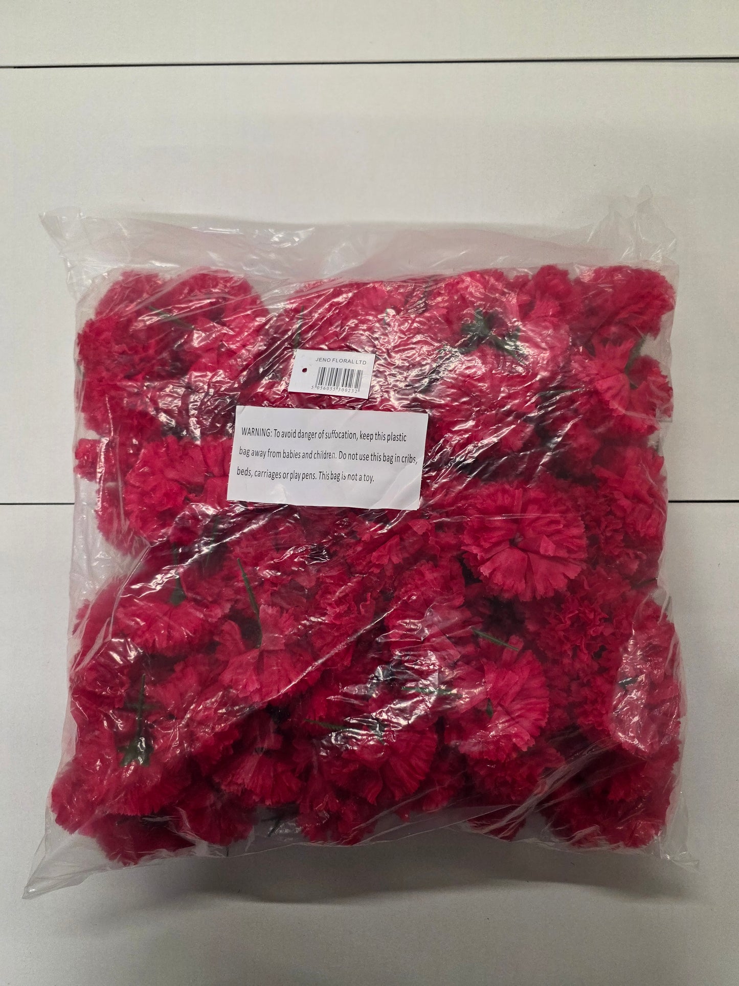 Artificial Carnation Pick Dark Pink X144