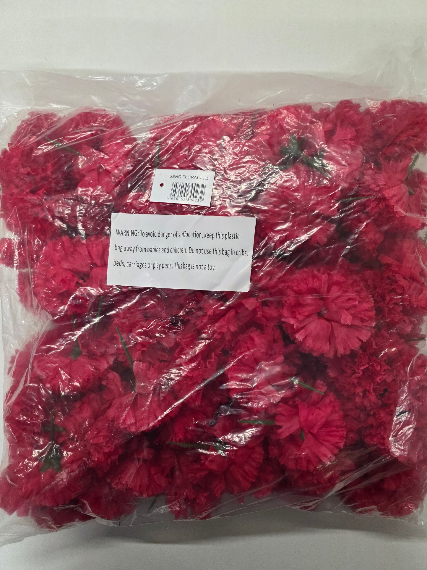 Artificial Carnation Pick Dark Pink X144