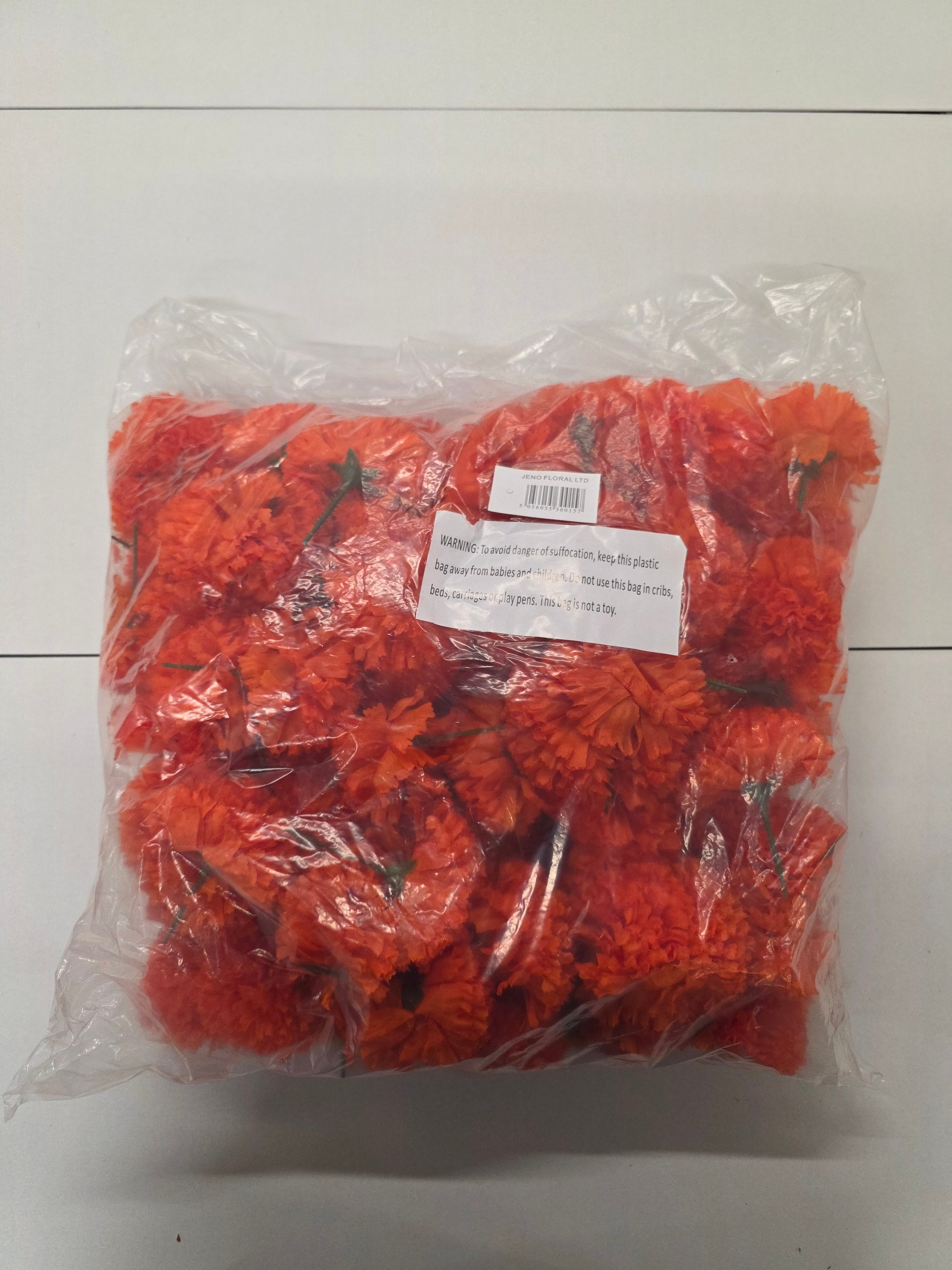 Artificial Carnation Pick Orange X144