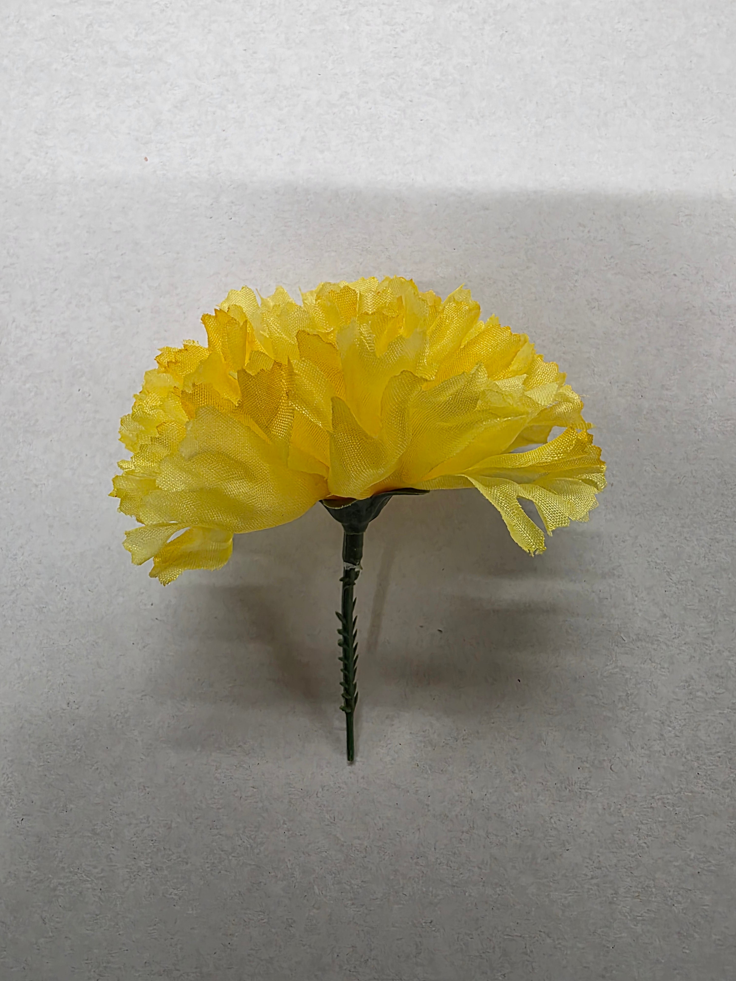 Artificial Carnation Pick Yellow X144