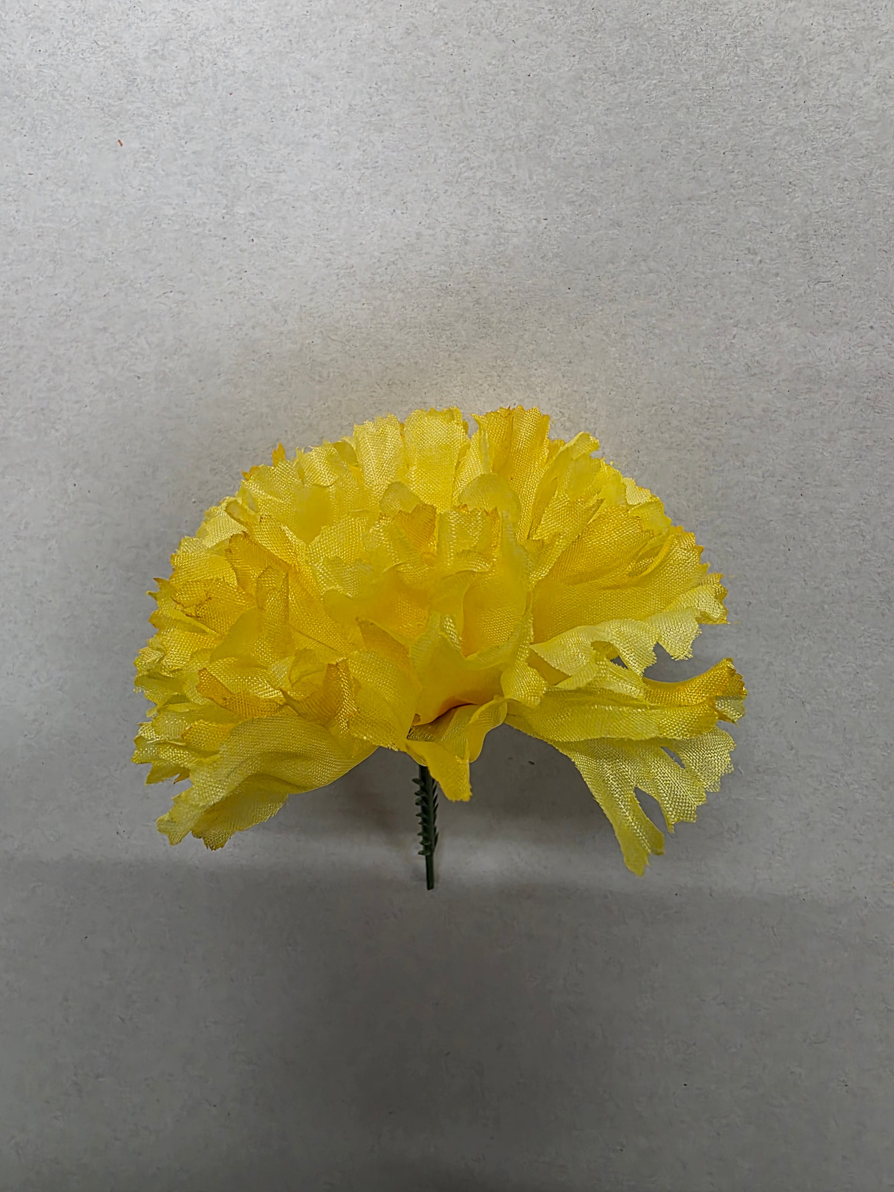 Artificial Carnation Pick Yellow X144