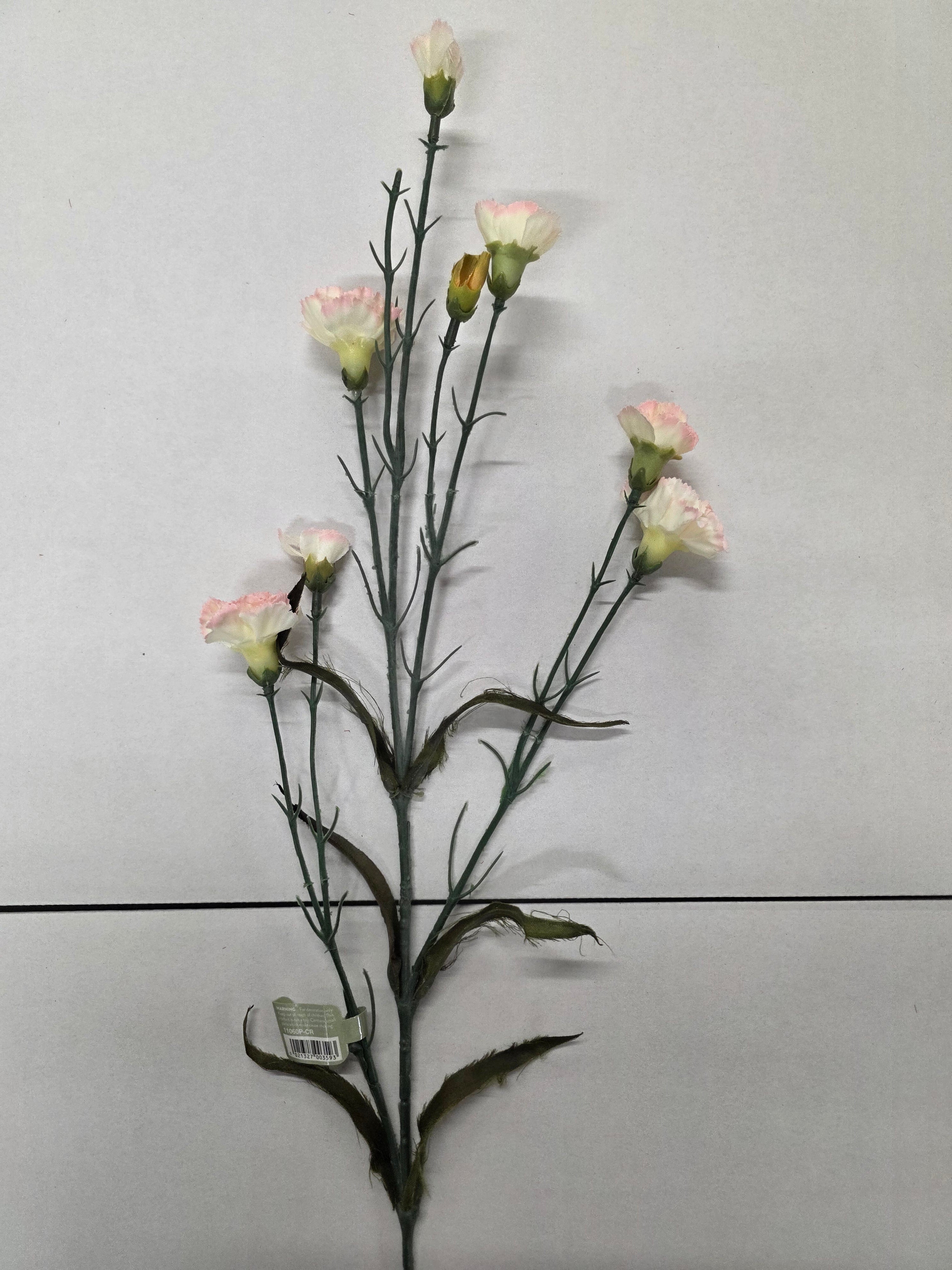 Artificial Spray Carnation Cream And Pale Pink (PACK OF 2)