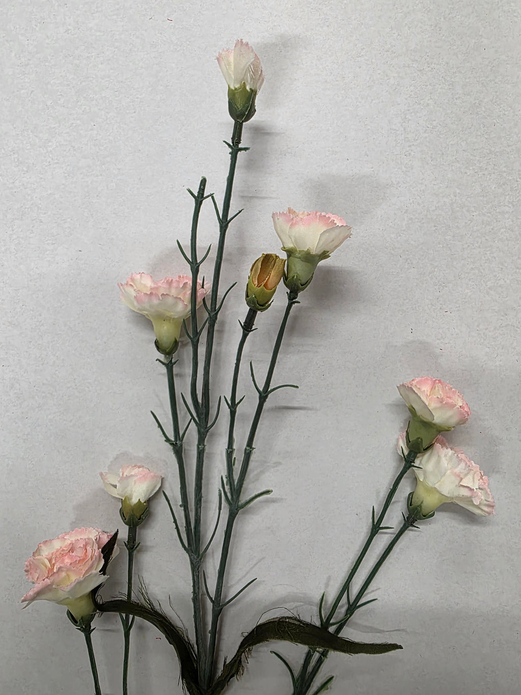 Artificial Spray Carnation Cream And Pale Pink (PACK OF 2)